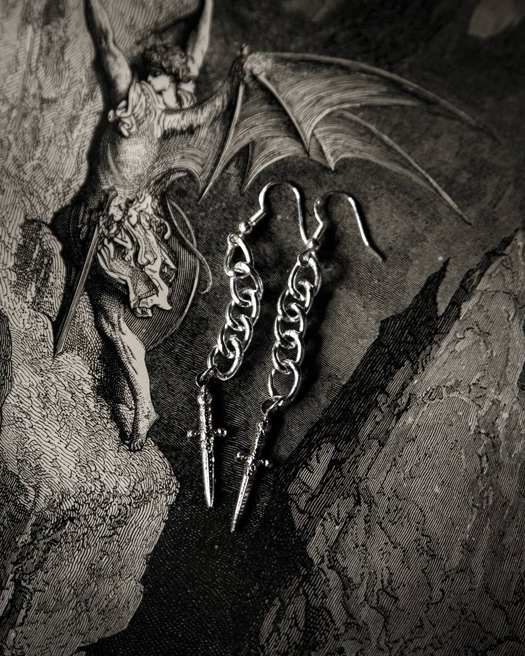 Athame Sword Earrings