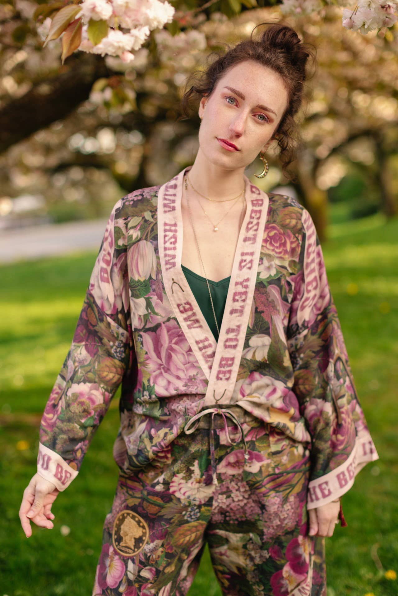 Make A Wish Pixie Duster Cropped Kimono w/ Wishbone Dandelion