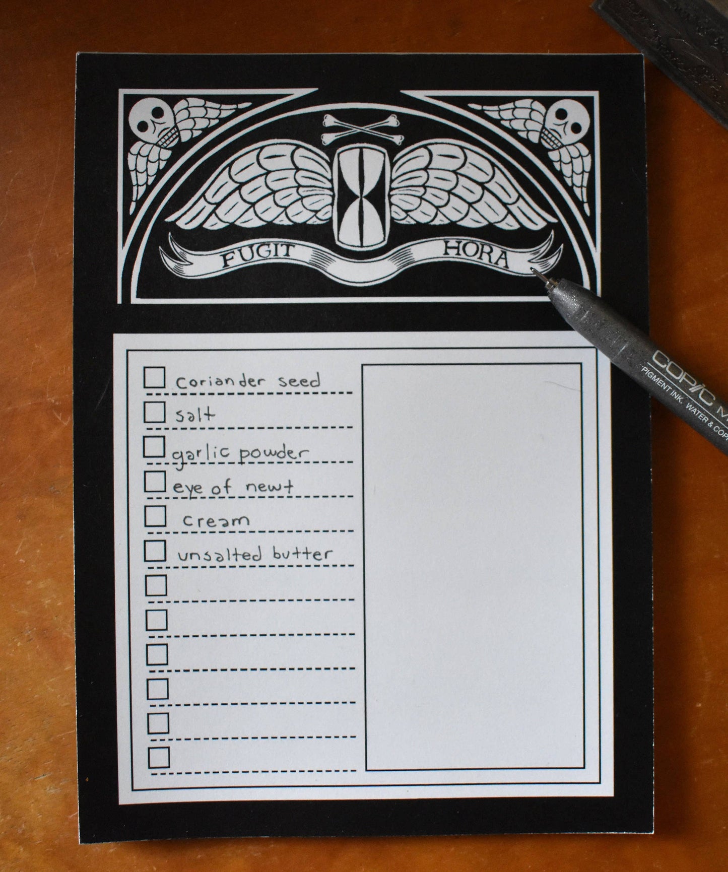 Time Flies Notepad