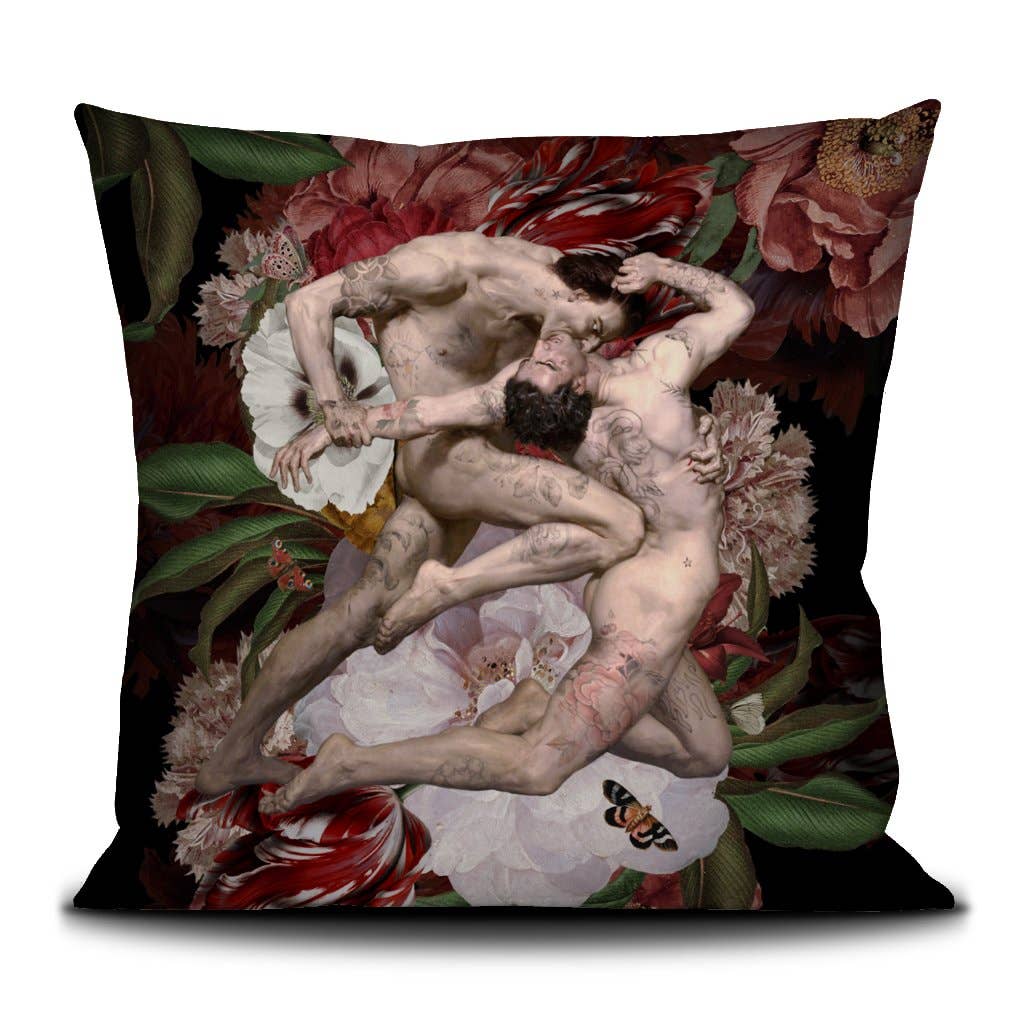 Dante & Virgil Velvet Pillow by Voglio Bene (20x20”)