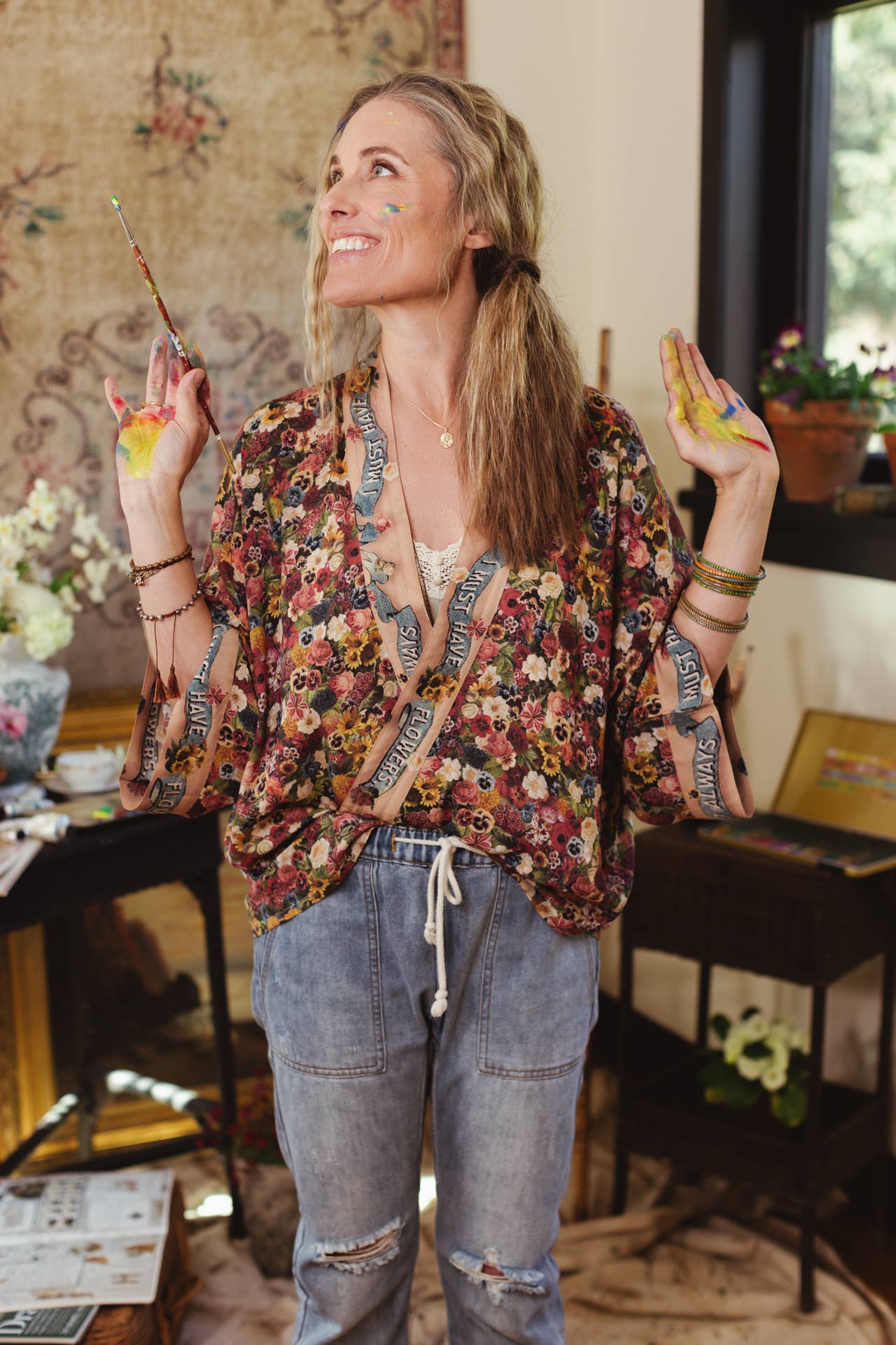 Art of Life Pixie Duster Cropped Kimono