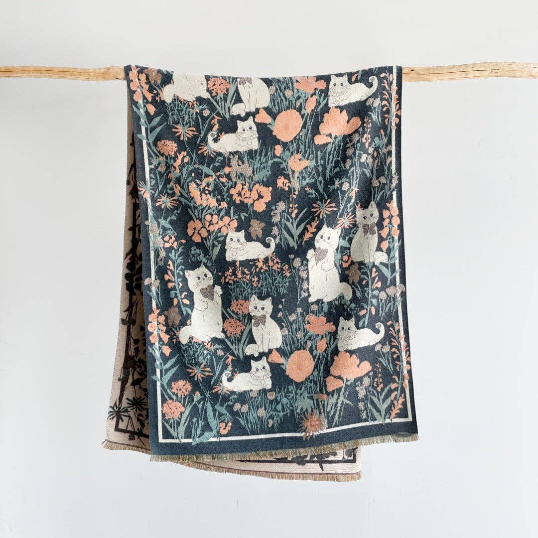 Cute Cat Scarf Shawl