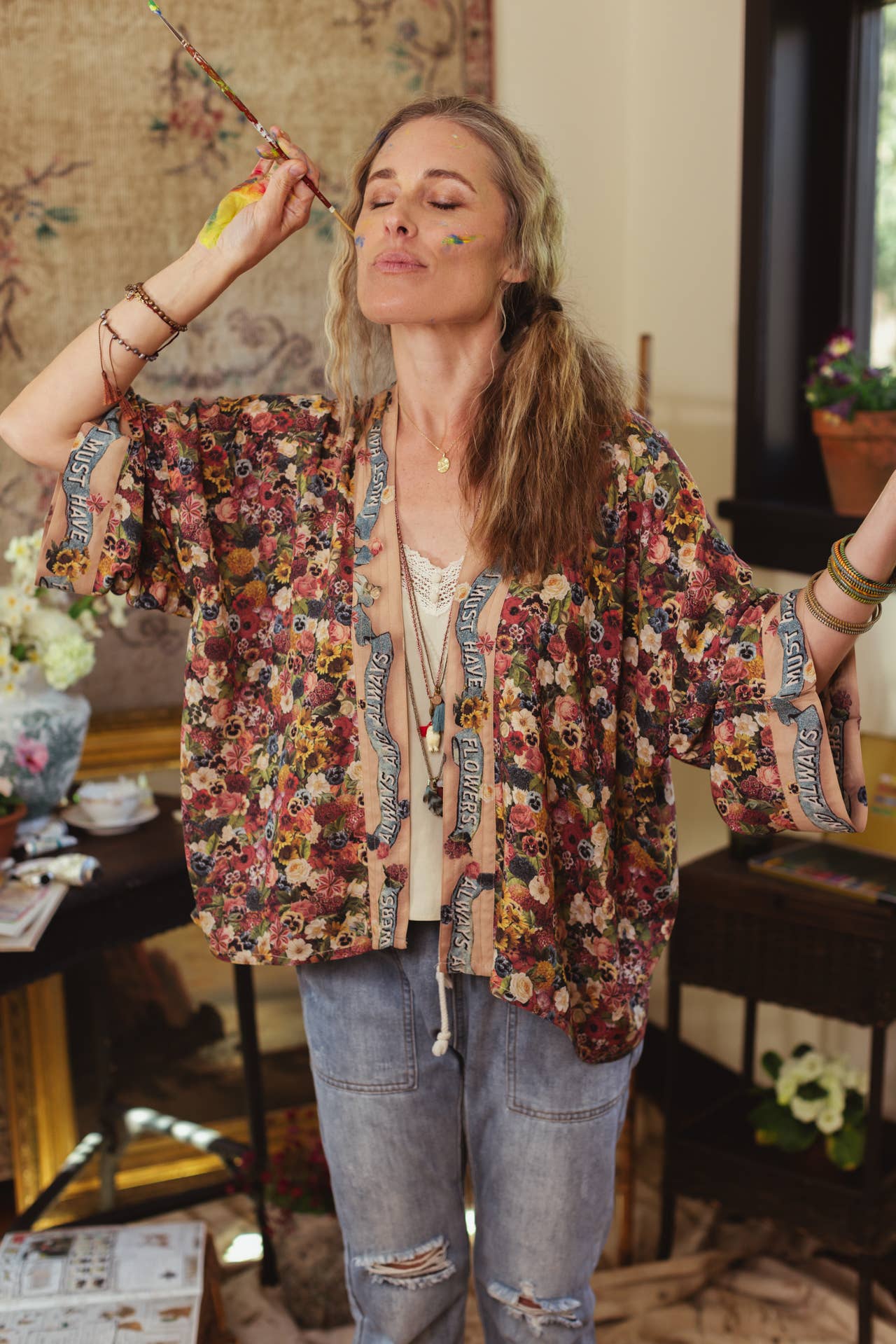 Art of Life Pixie Duster Cropped Kimono