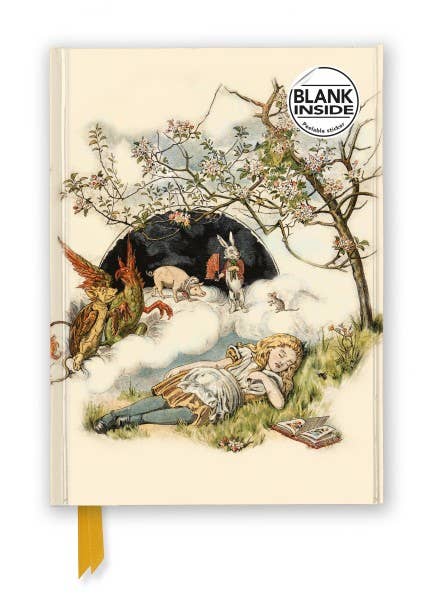 Alice Asleep From Alice's Adventures Blank Journal