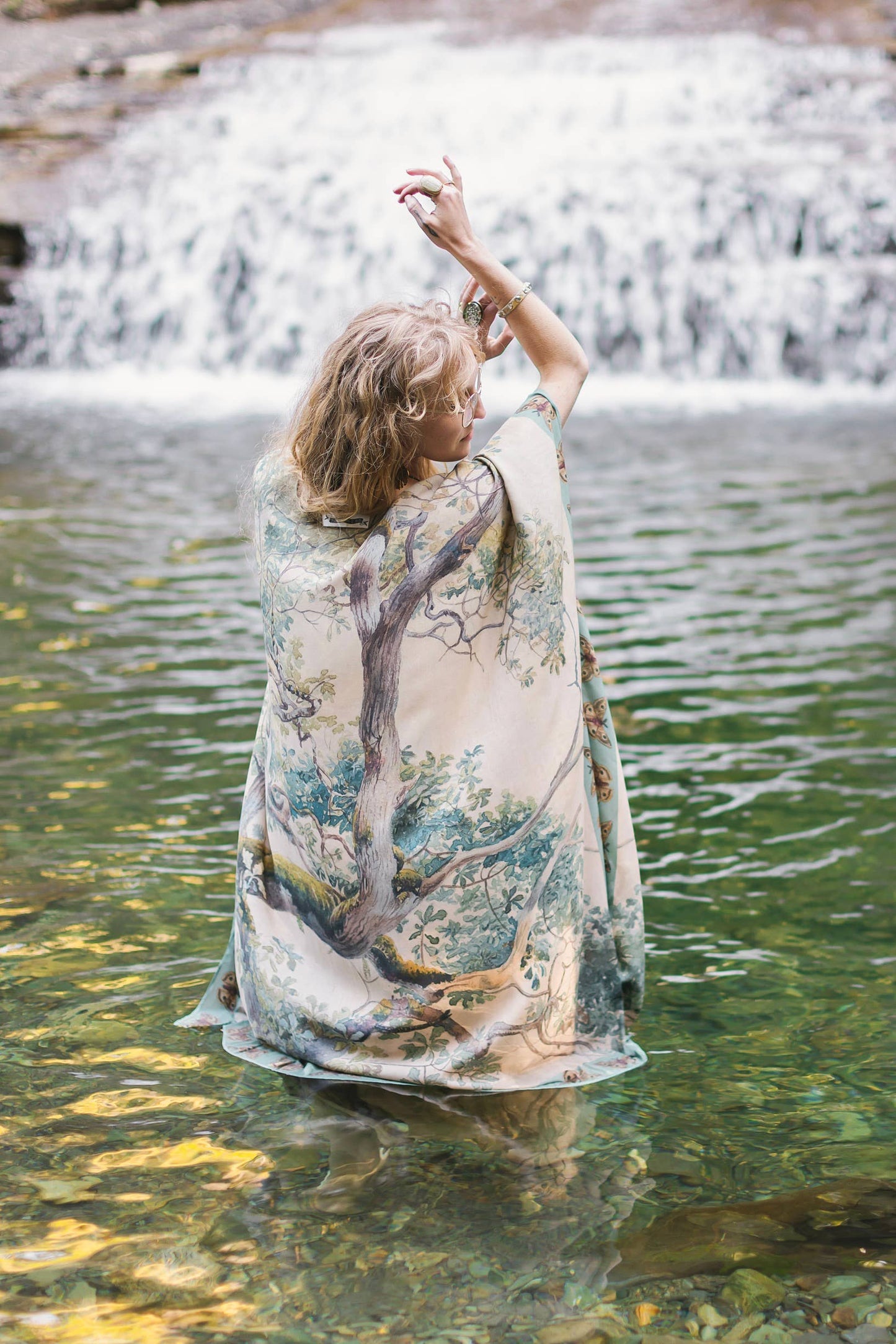 Earth & Sky Kimono w/ Trees
