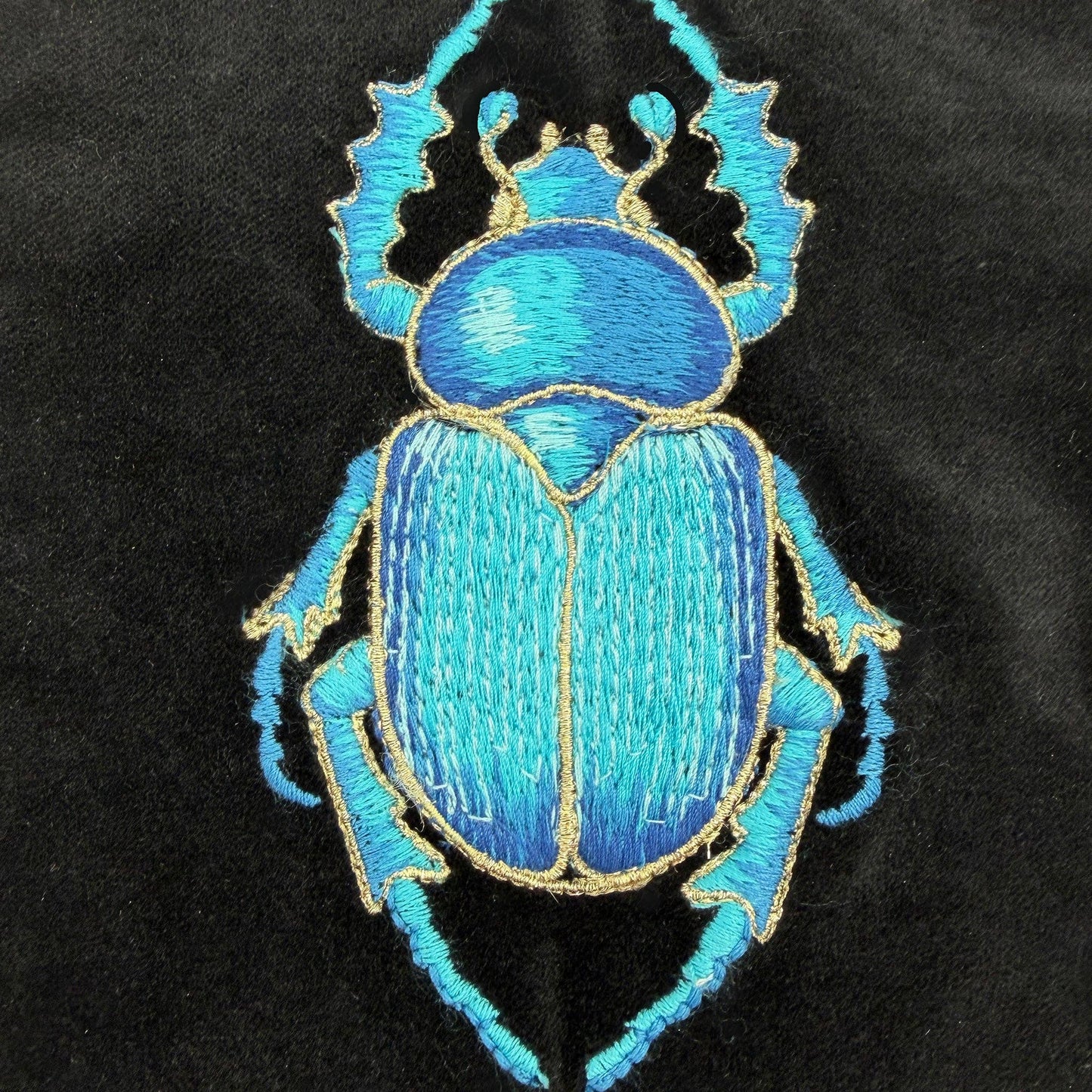 The Guardian Embroidered Velvet Ritual Pouch