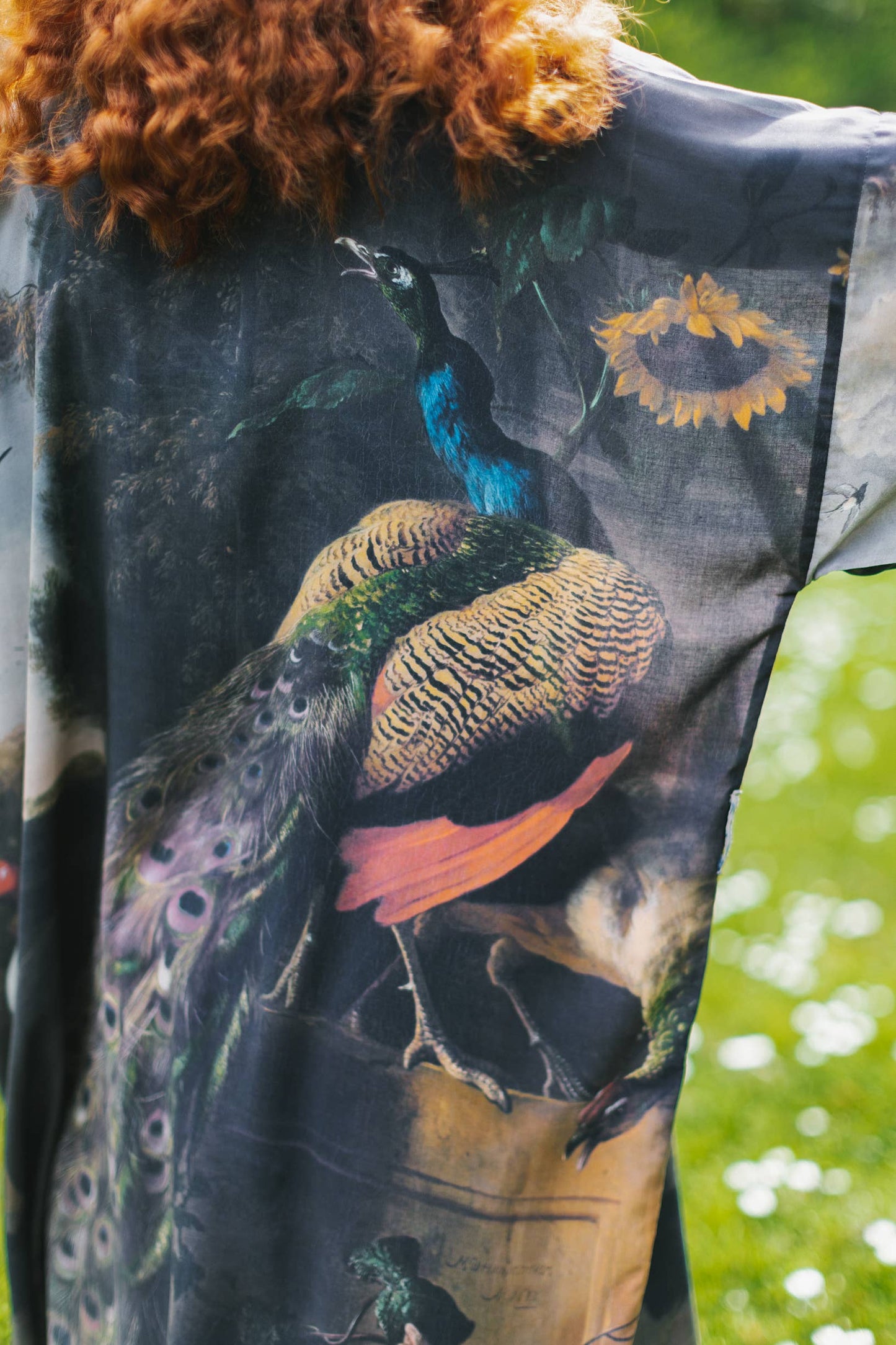 Wild Beauty Kimono Robe w/ Peacock