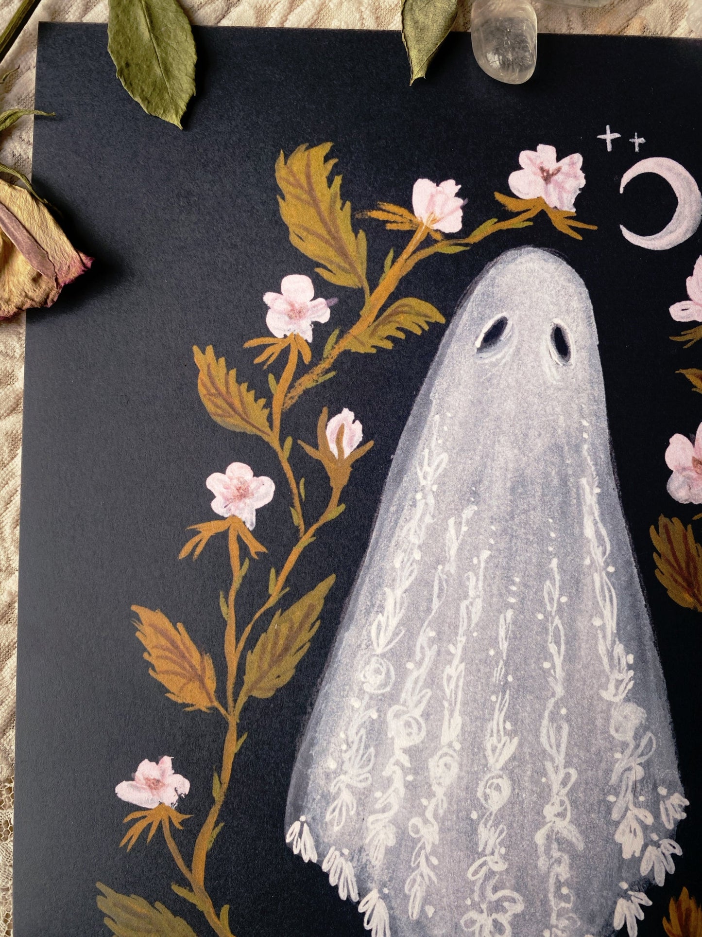 Lace Ghost Olivia Faust 8.5 x 11 by Olivia Faust