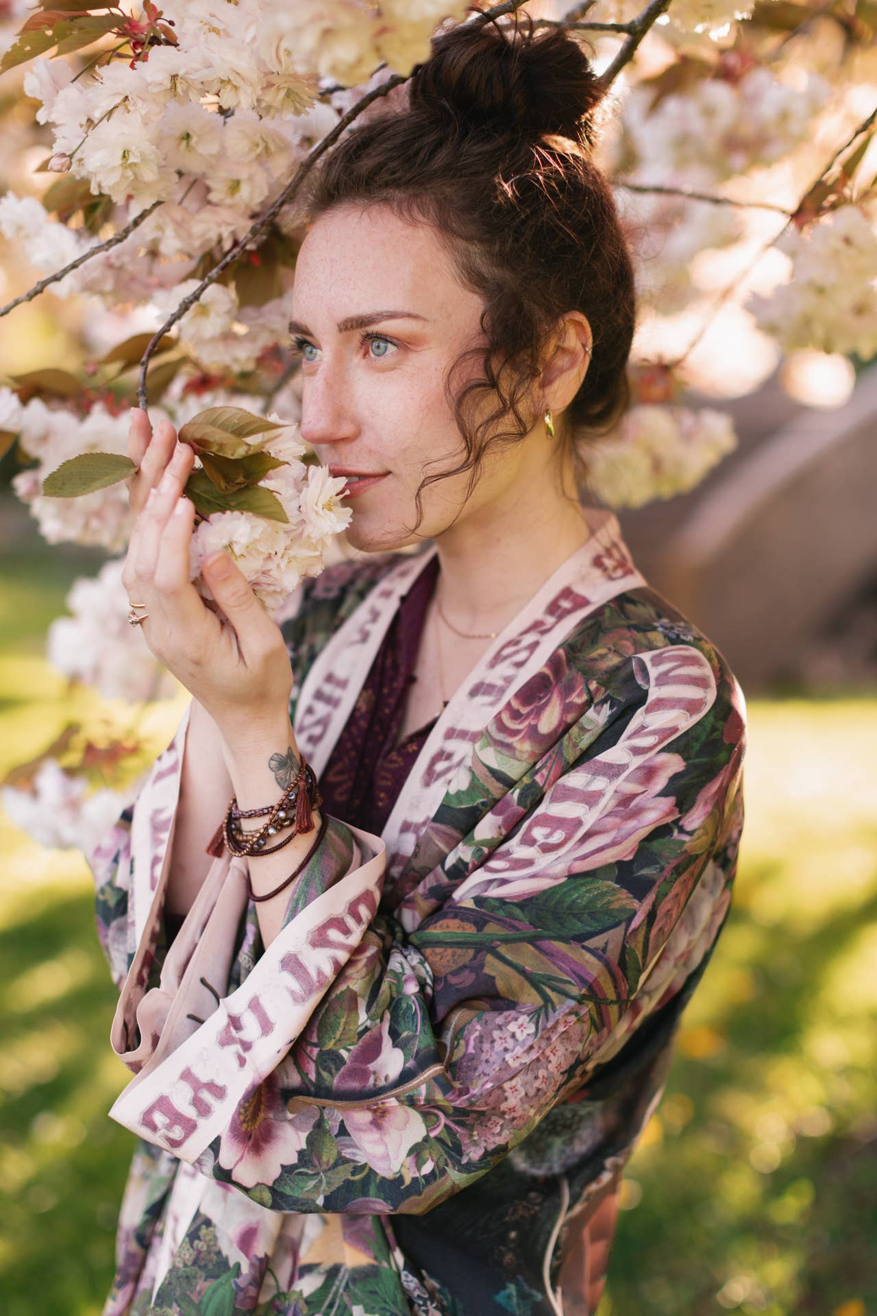 Make A Wish Pixie Duster Cropped Kimono w/ Wishbone Dandelion