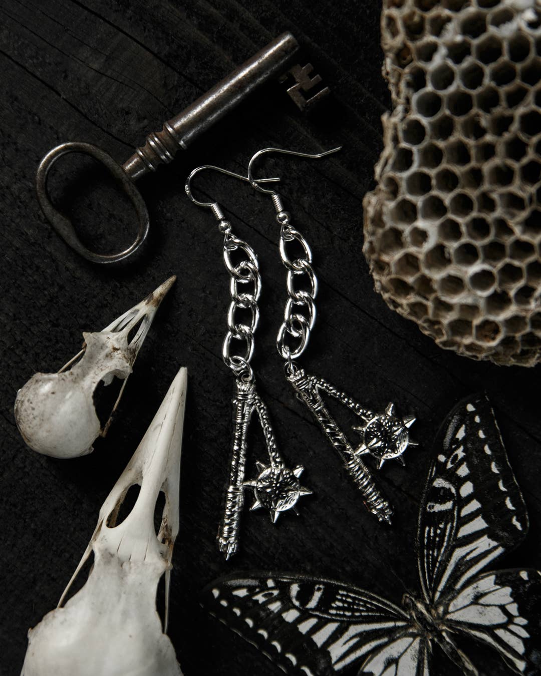 Flail Dangle Earrings by The Pretty Cult