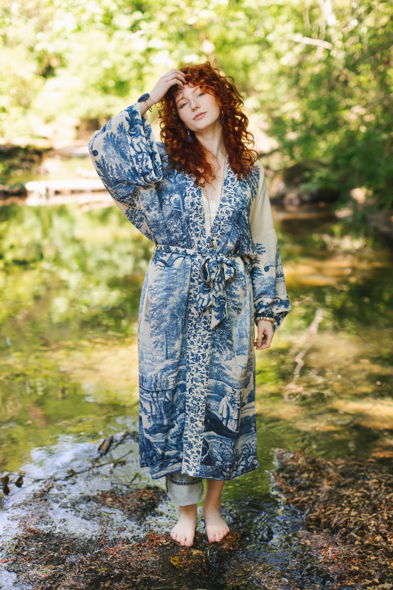Let The Light In Opera Duster Kimono