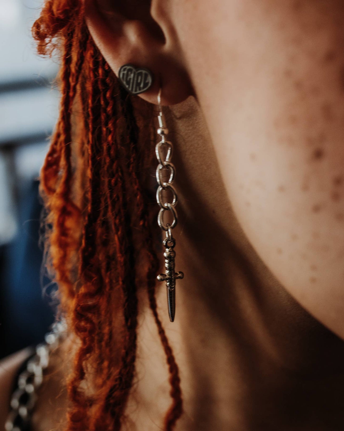 Athame Sword Earrings