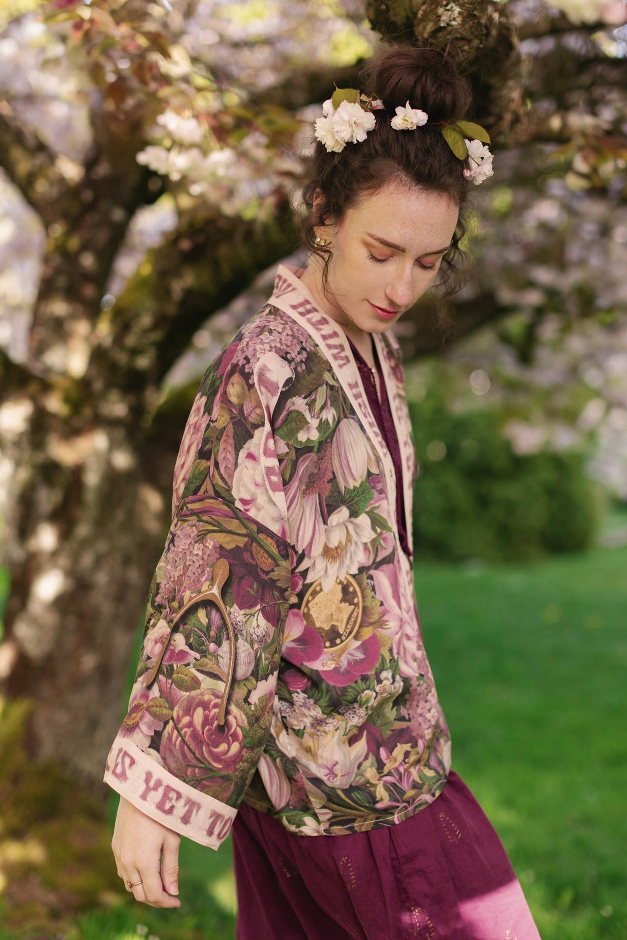 Make A Wish Pixie Duster Cropped Kimono w/ Wishbone Dandelion