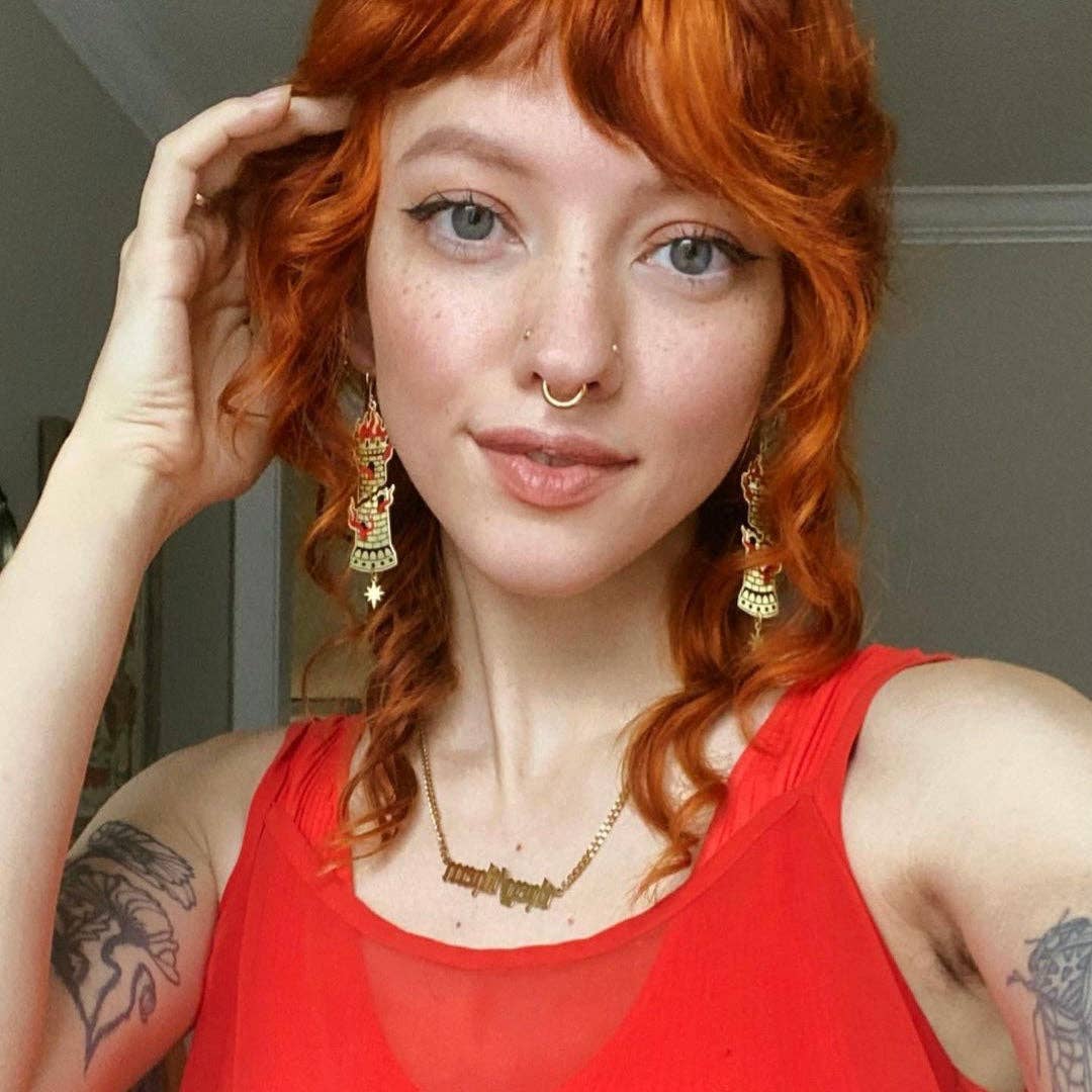 The Castellum Earrings by While Odin Sleeps