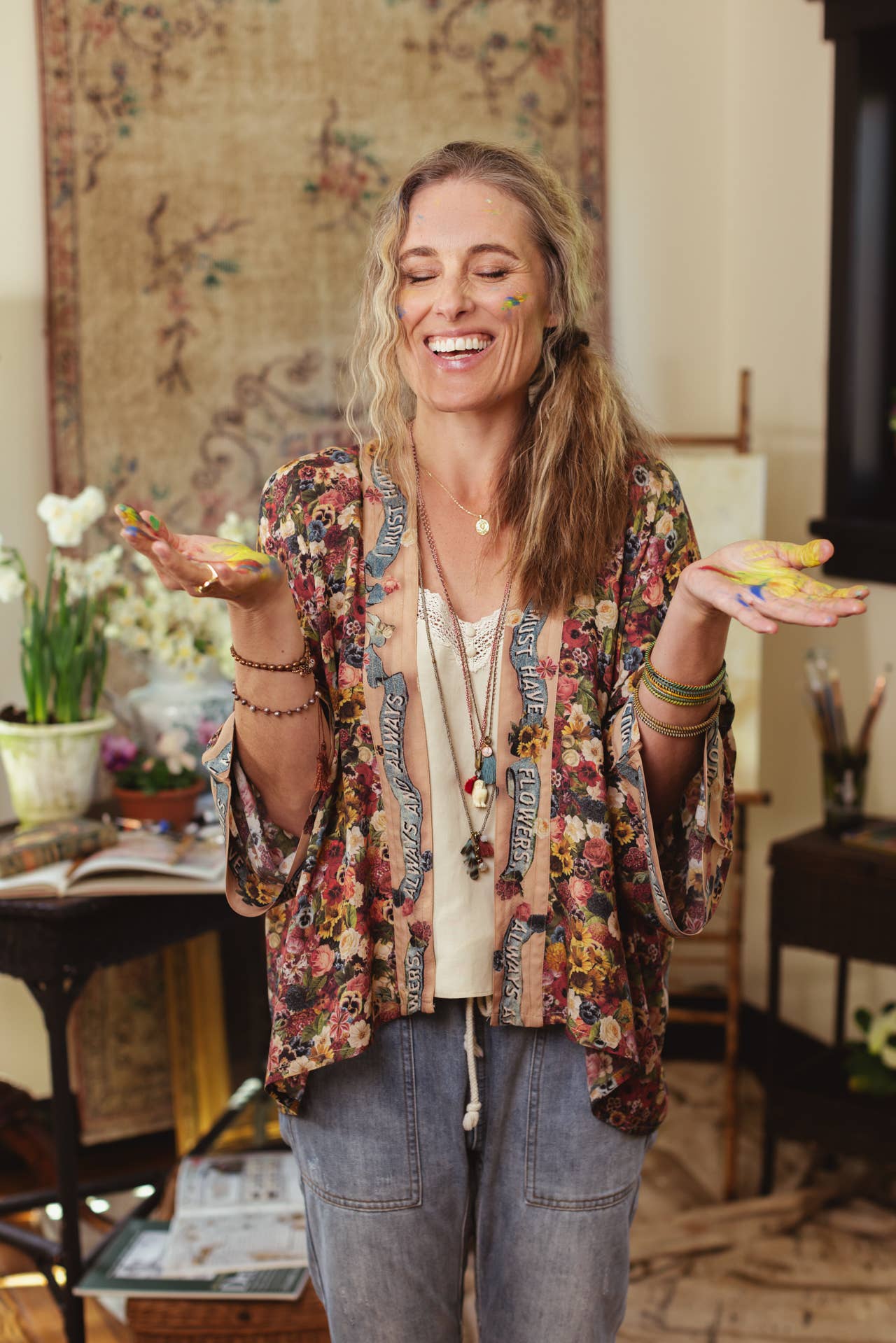 Art of Life Pixie Duster Cropped Kimono