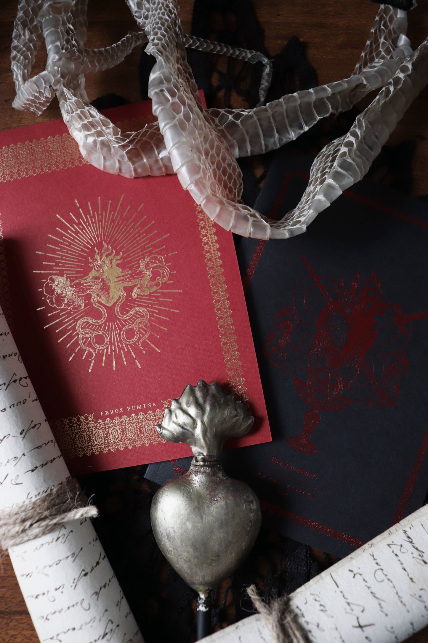 Ferox Femina II Black and Red Foil Cover - Notebook/Journal