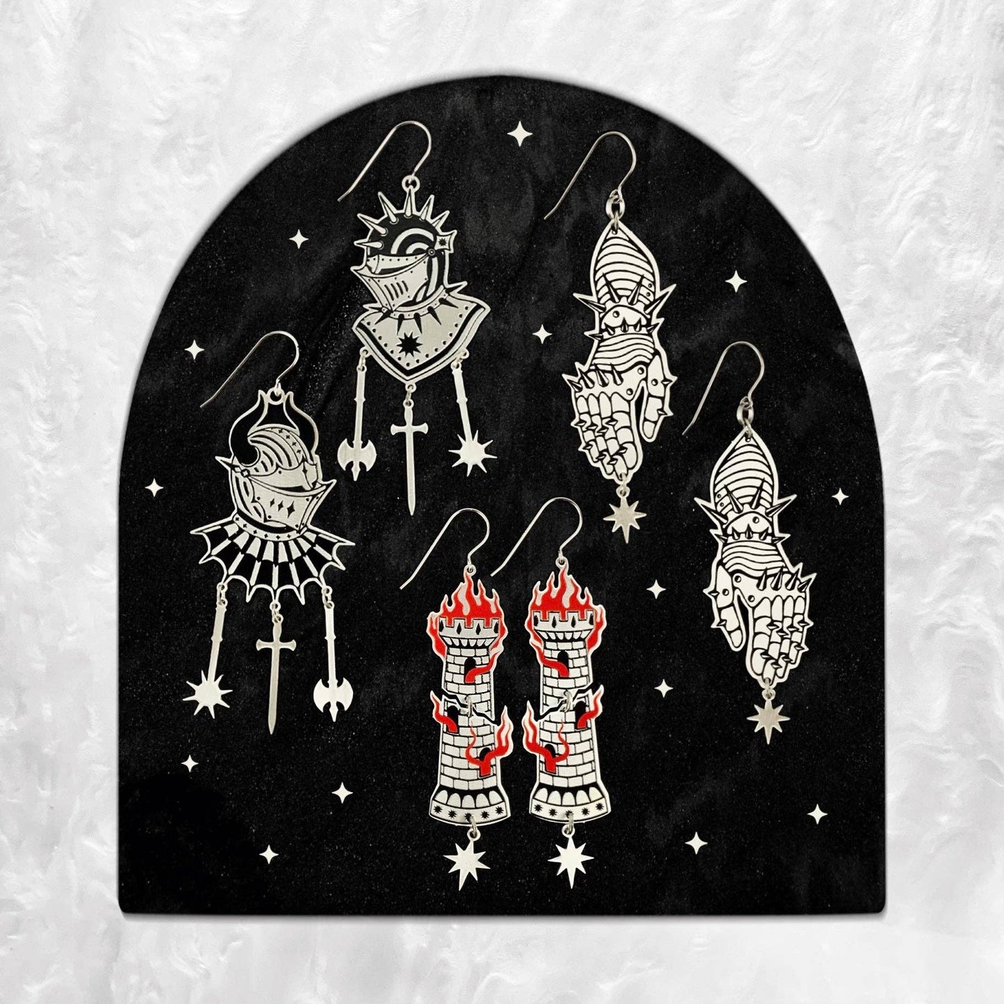 To The Death Earrings by While Odin Sleeps