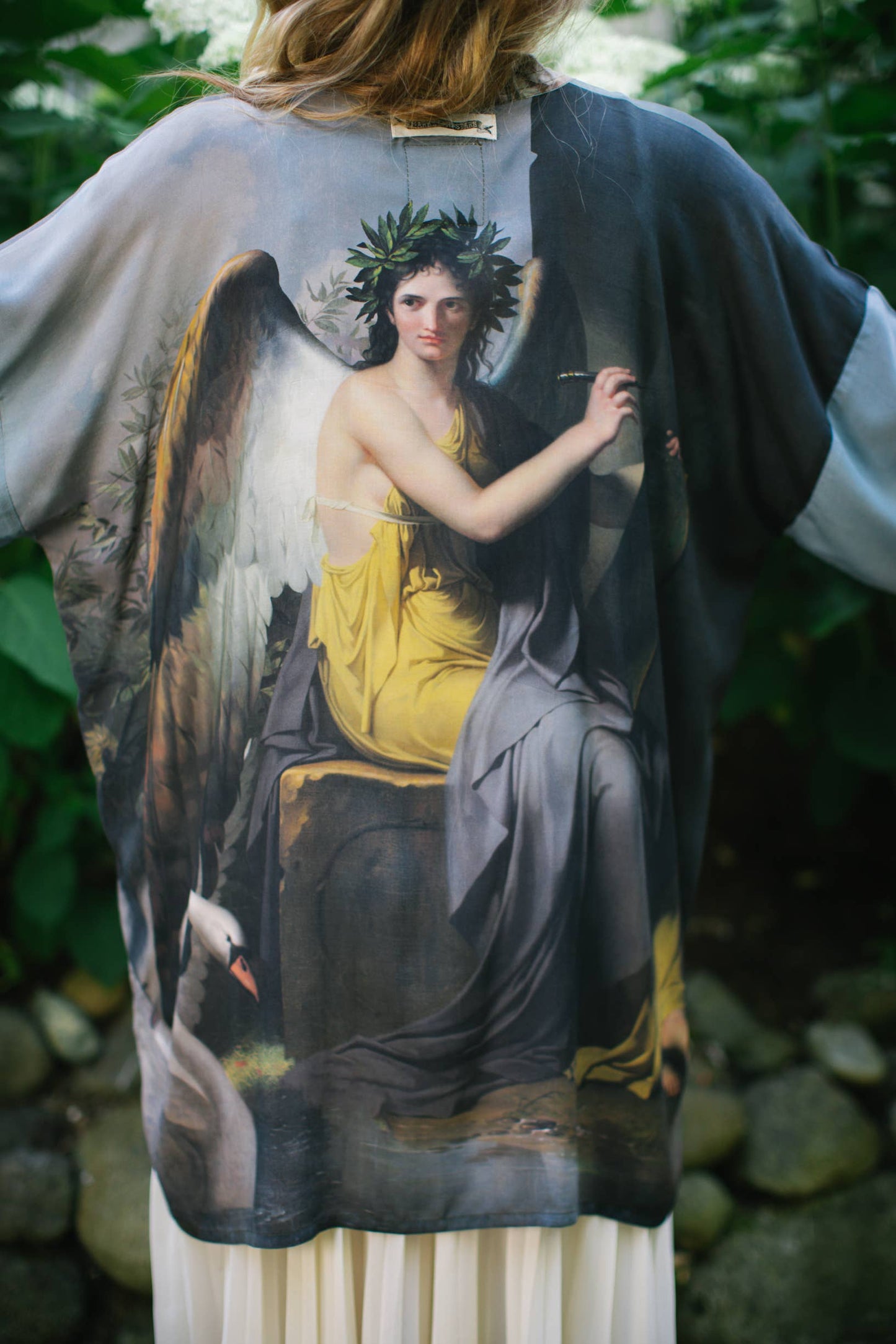 Reverie Matinée Duster Kimono w/ Muses and Swan
