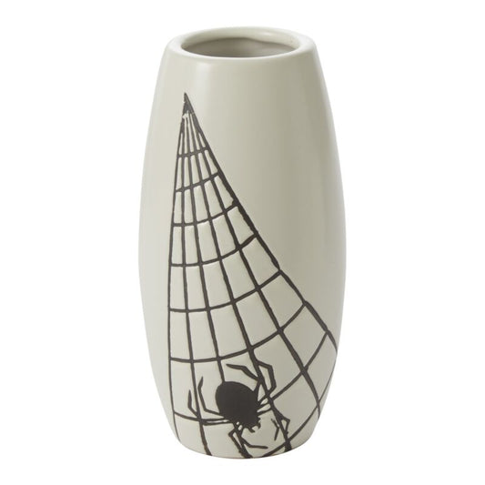 Spider Web Black & White Ceramics - Garden Vase & Pot Collection
