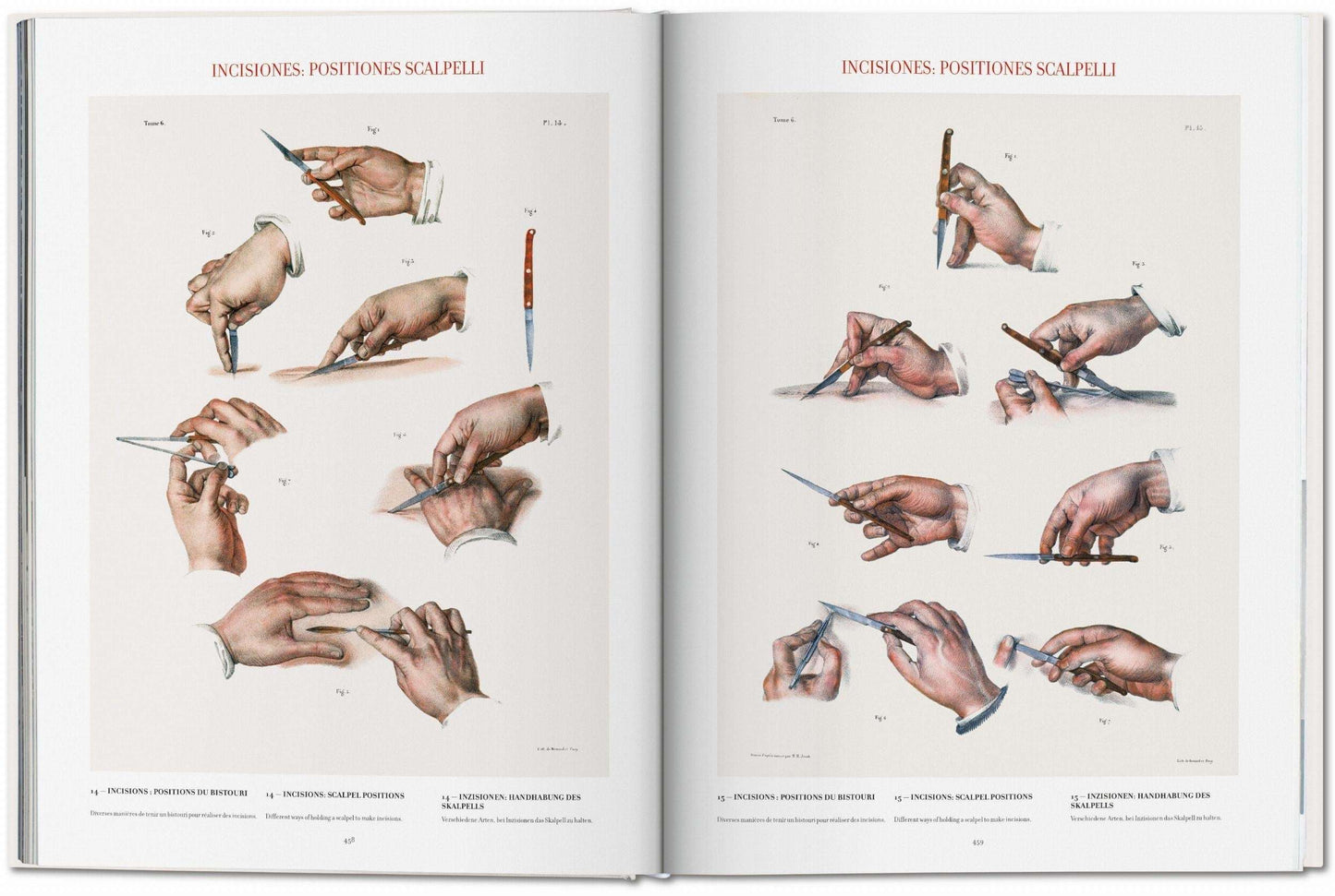 Bourgery. Atlas of Human Anatomy and Surgery (German, French, English)