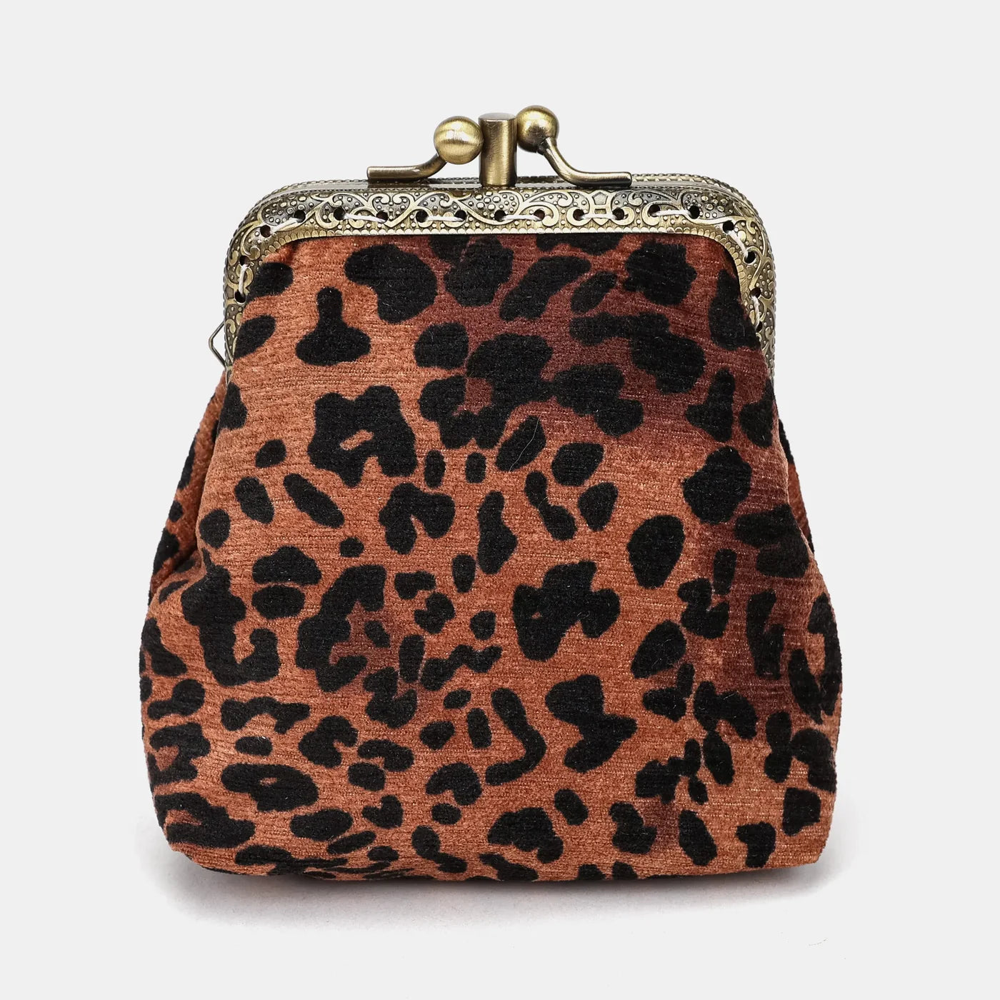 Leopard Classic Double Kiss Clasp Coin Purse