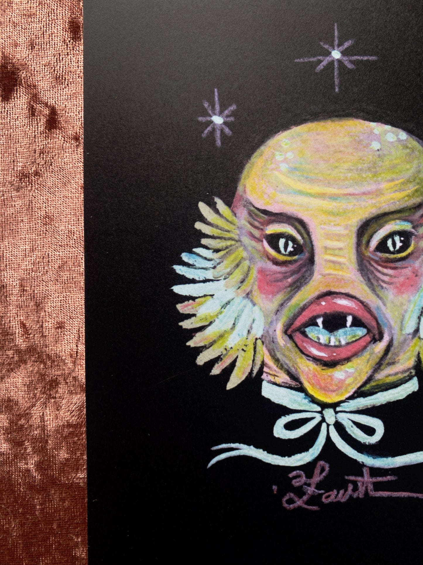 Black Lagoon Creature 5x7 Art Print by Olivia Faust