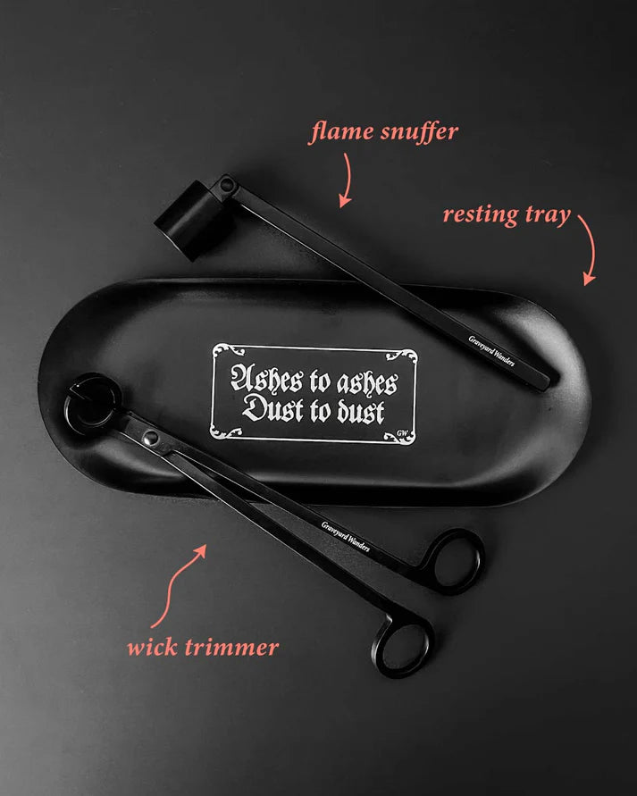 Graveyard Wanders Candle Care Set ~ 3 pieces