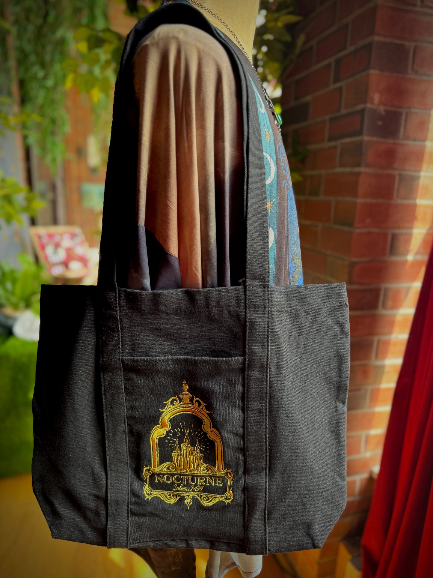 Nocturne Salem Lantern Organic Cotton Tote – A Bit of Everyday Salem Magic