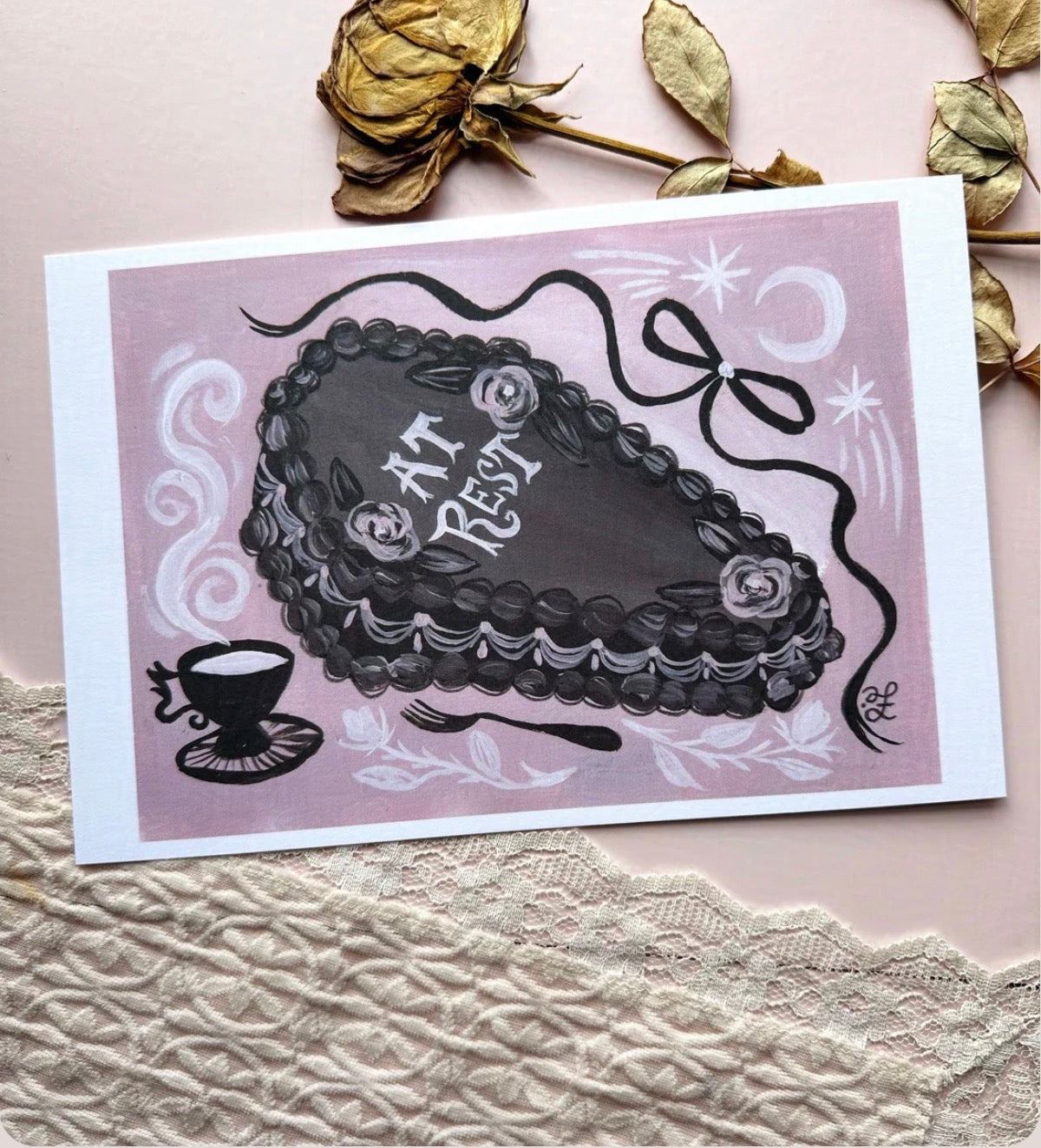 The Sweetest Death 9x6 Art Print by Olivia Faust