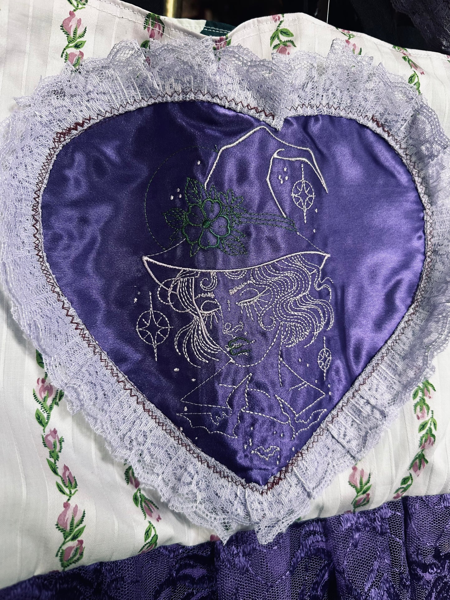 Lavender Fields Witch Tote by Dirty Pillows