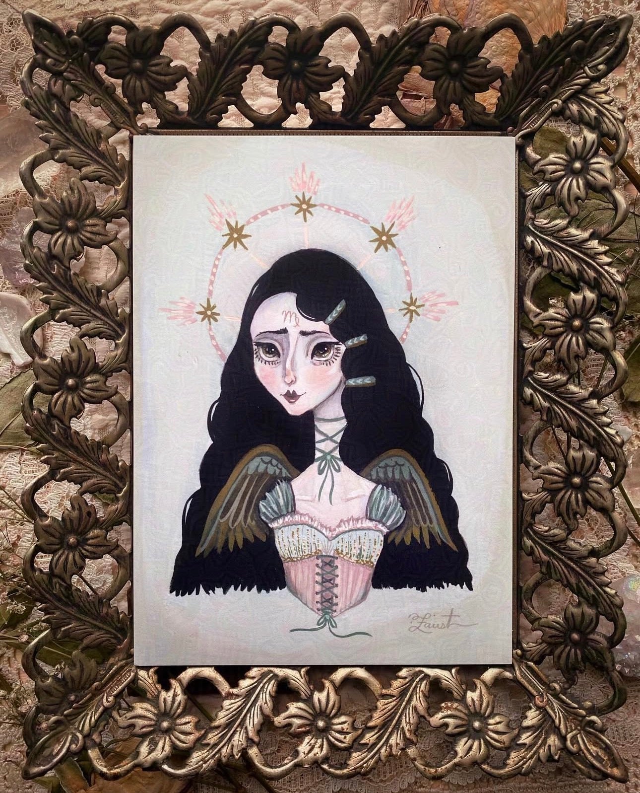 Virgo Darling 5x7 Art Print by Olivia Faust