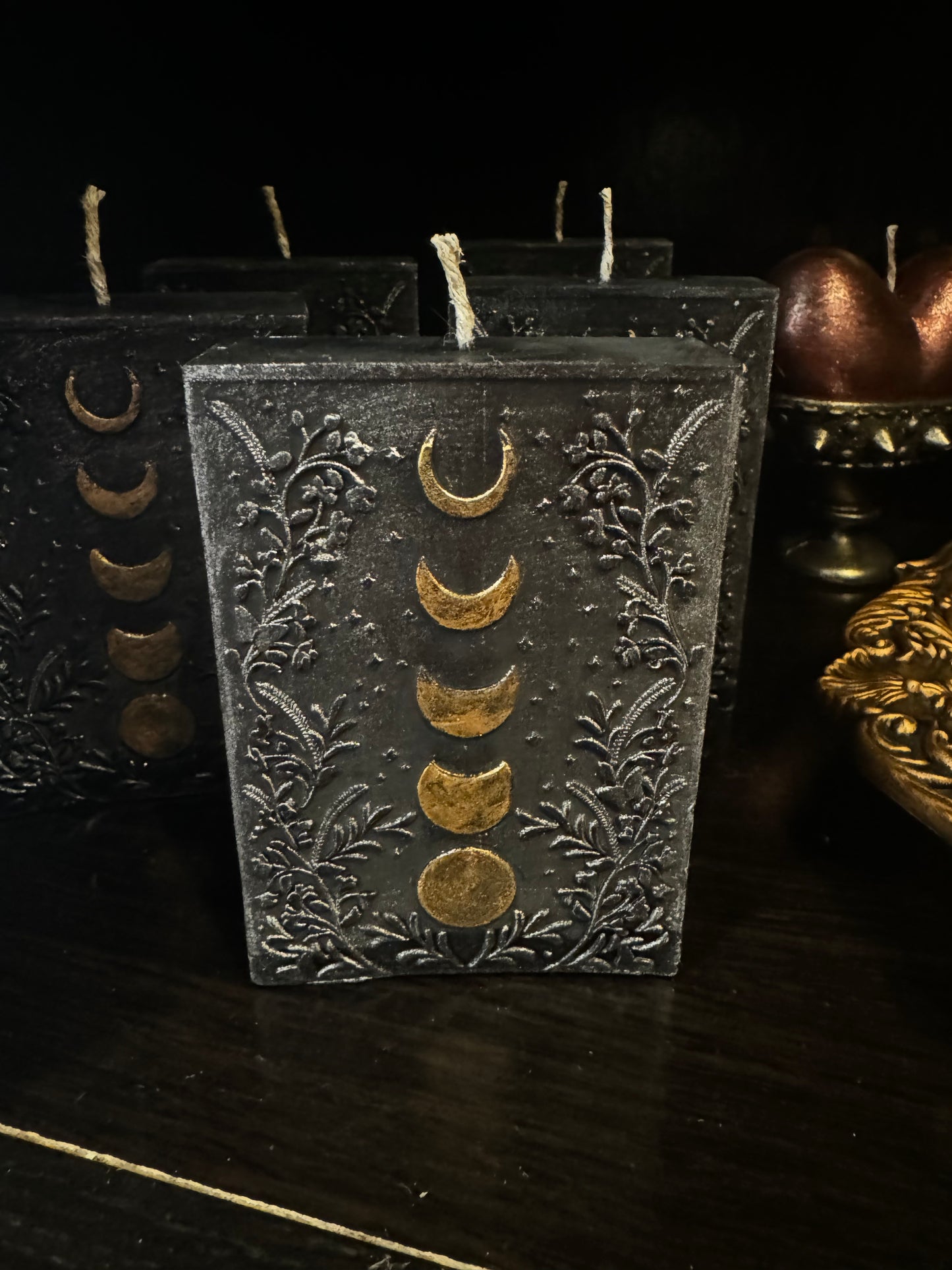 Moon Phase Candle by Chthonic Star