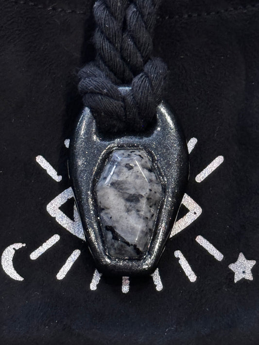 Mystic Merlinite Coffin Necklace by Become Spellbound