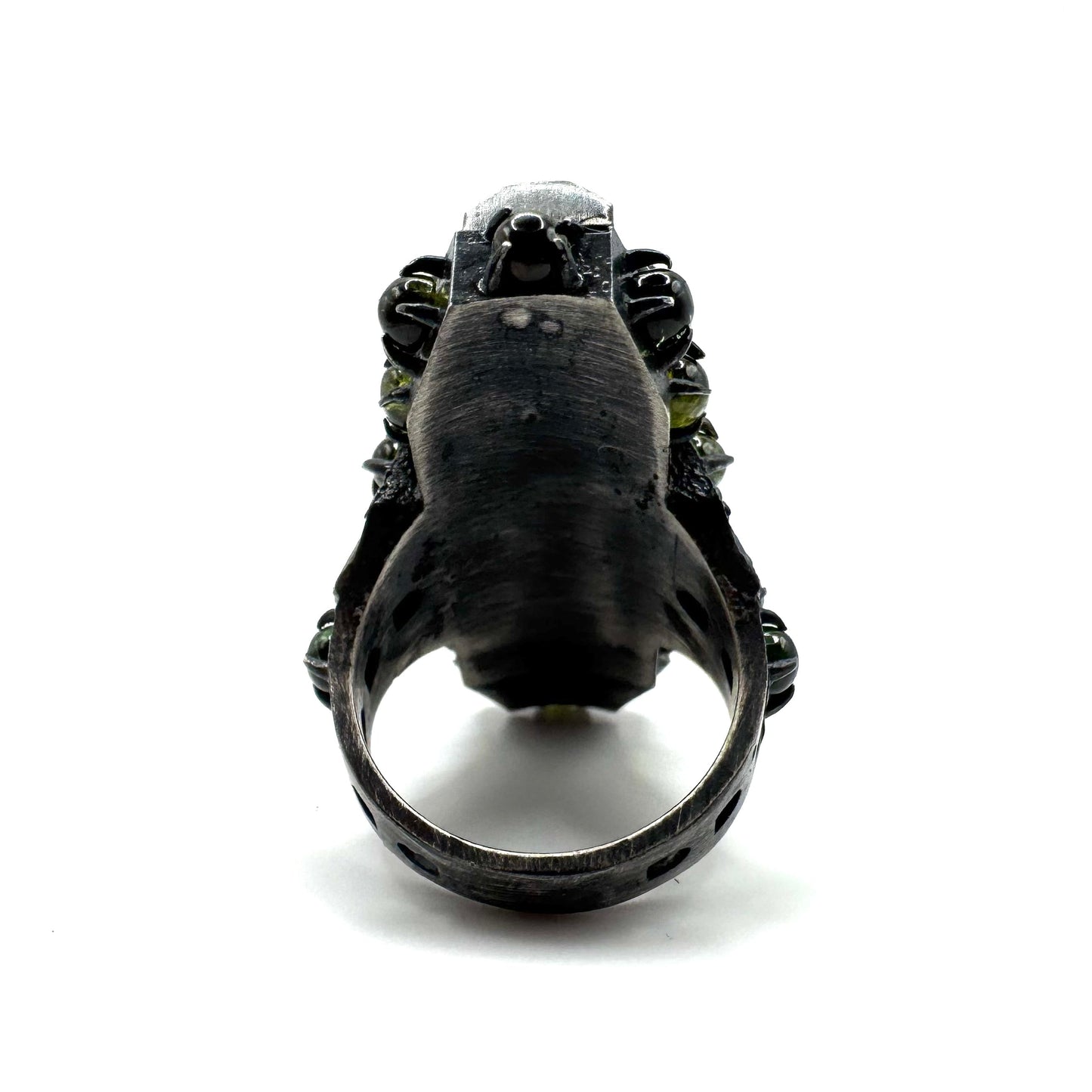 Gibbet Coffin Ring in Sterling Silver and Tourmaline by Julian the 2nd