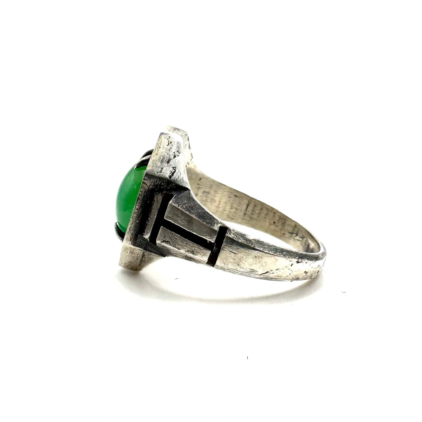 Chrysoprase Sanctum Ring in Sterling Silver by Julian the 2nd