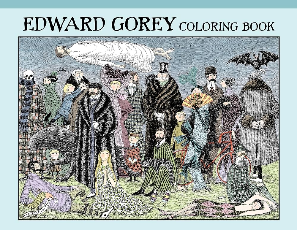 Edward Gorey Coloring Book (Hardcover)
