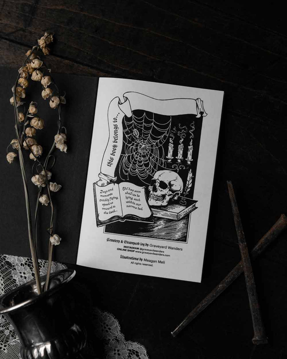 My Cemetery & Graveyard Log Notebook by Graveyard Wanders