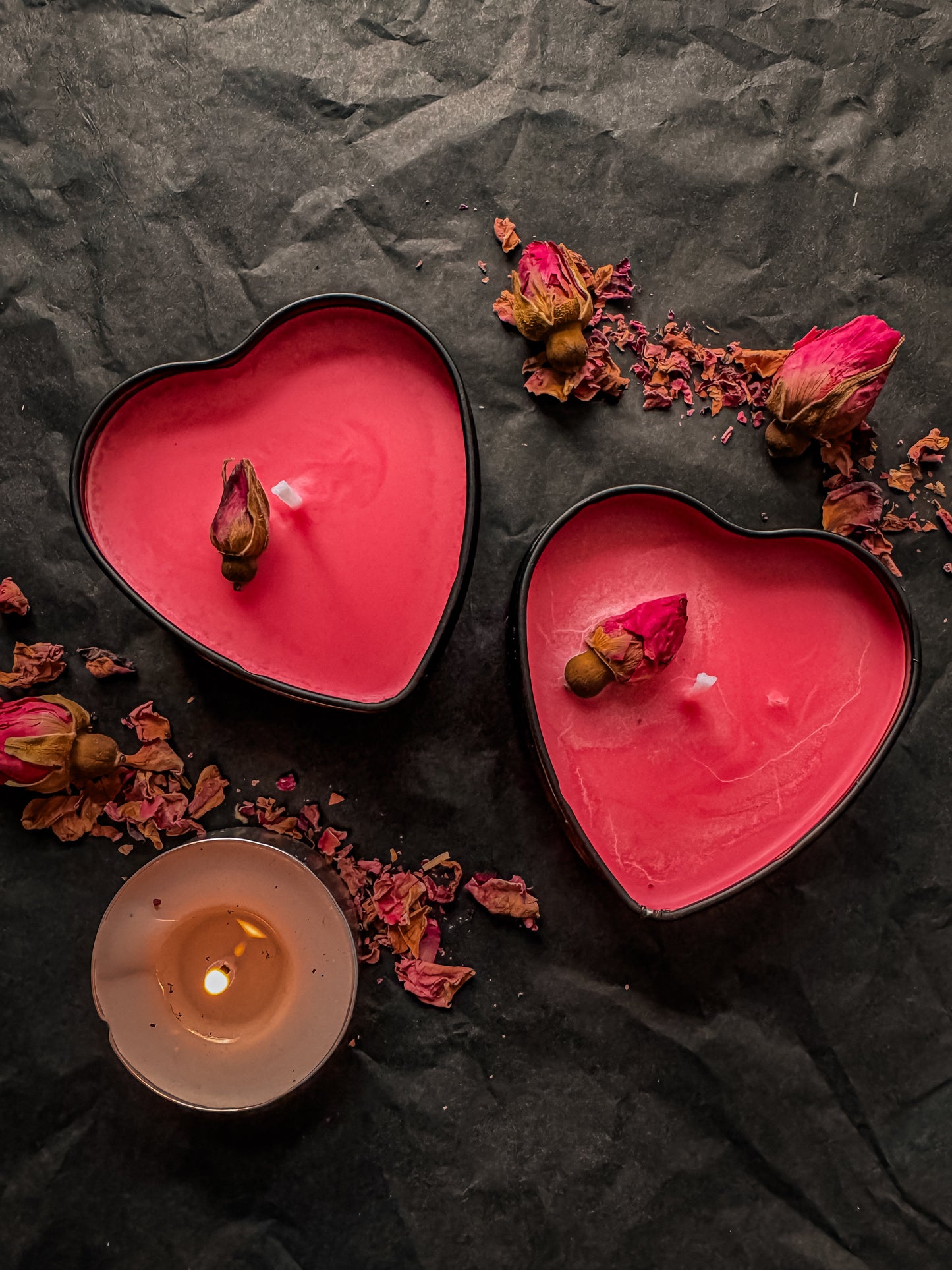 Dark Vow Mini Heart Candle by Gate & Garden