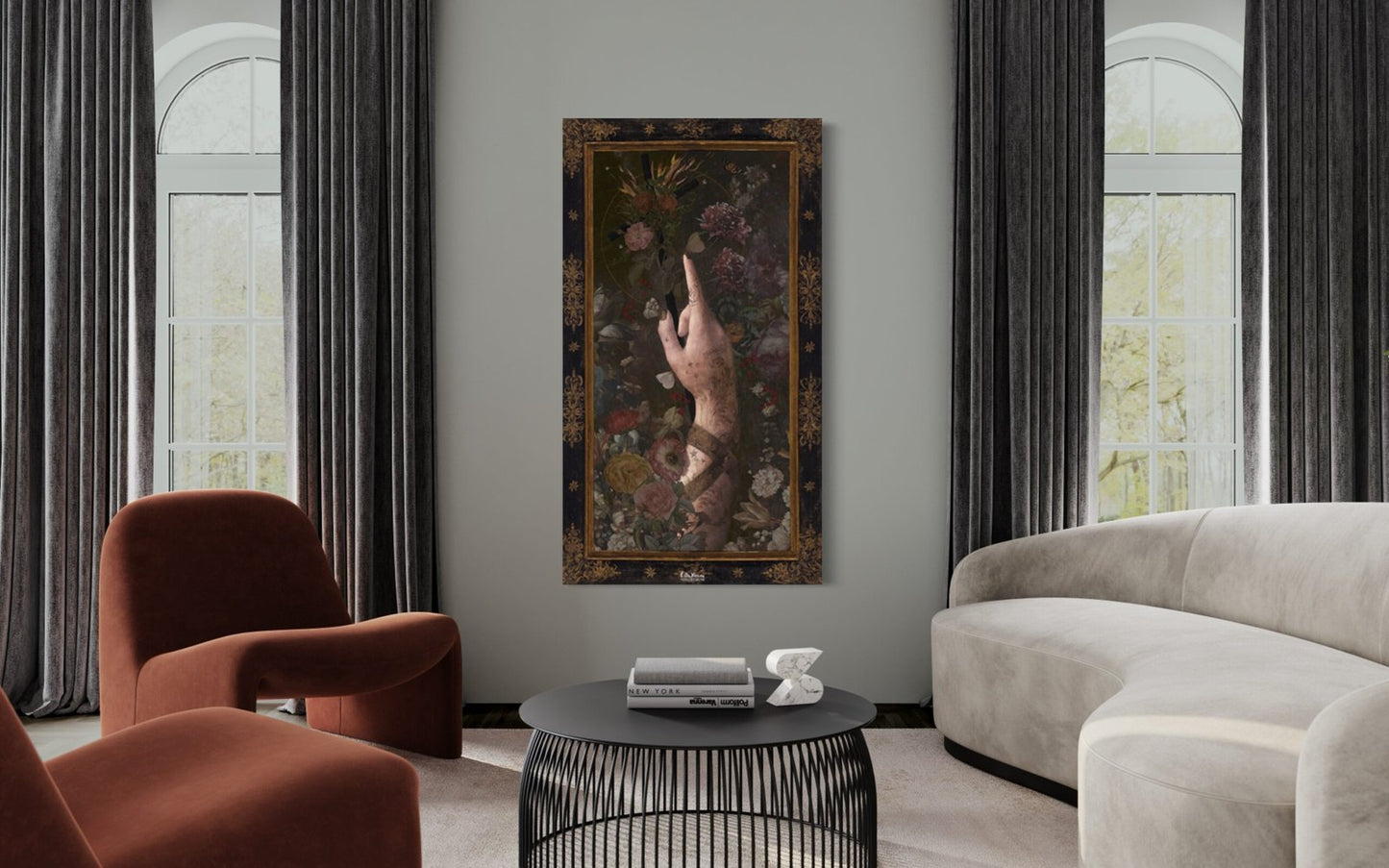 Il Battista Velvet Wall Tapestry by Voglio Bene (54x30”)