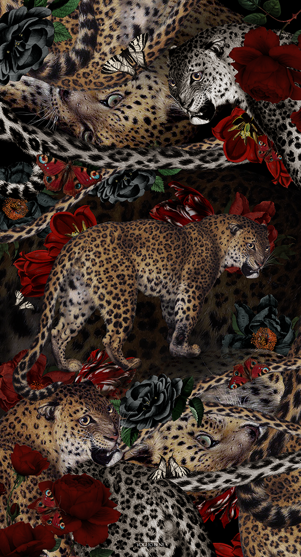 Fawn Velvet Wall Tapestry by Voglio Bene (54x30”)