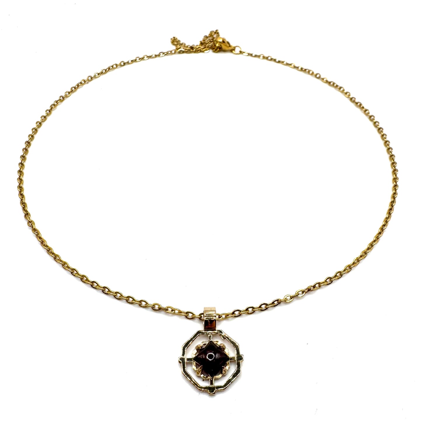 Sanctum Pendant In Garnet And Bronze by Julian the 2nd