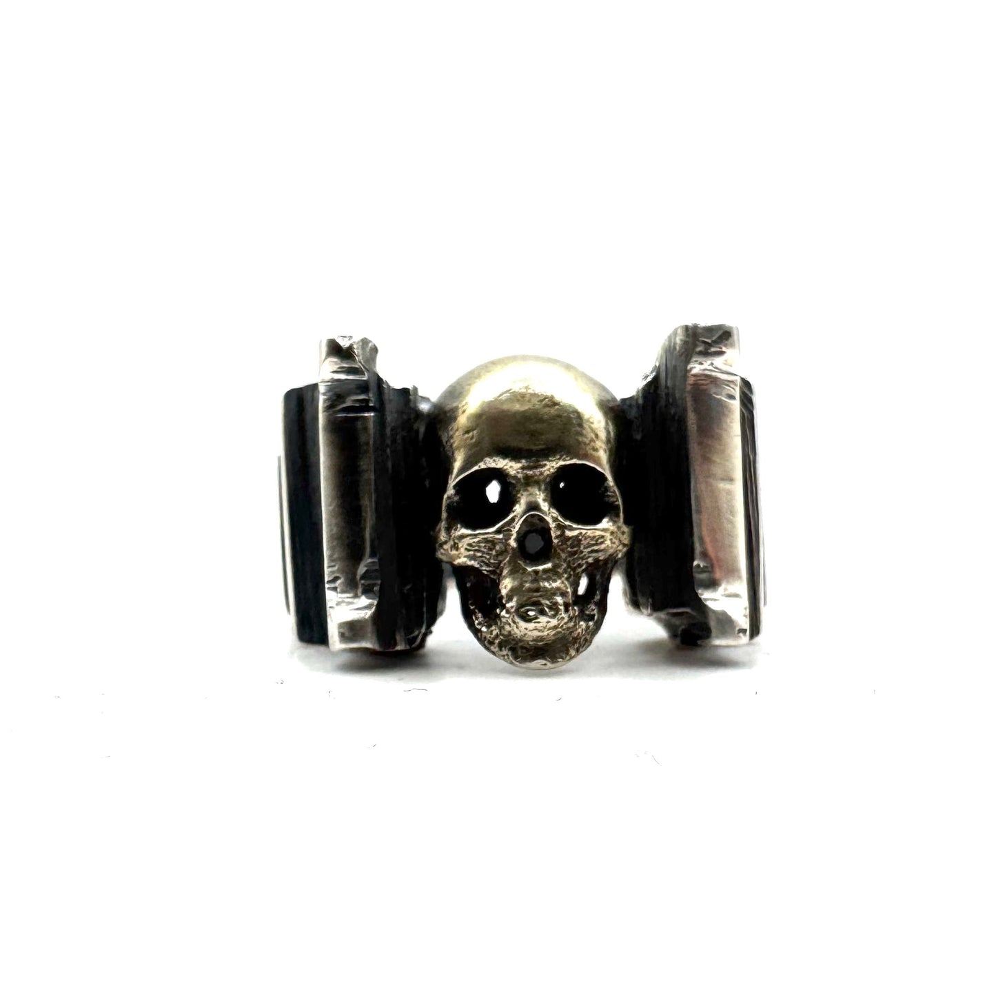 Skull Ring in Sterling Silver and Bronze by Julian the 2nd