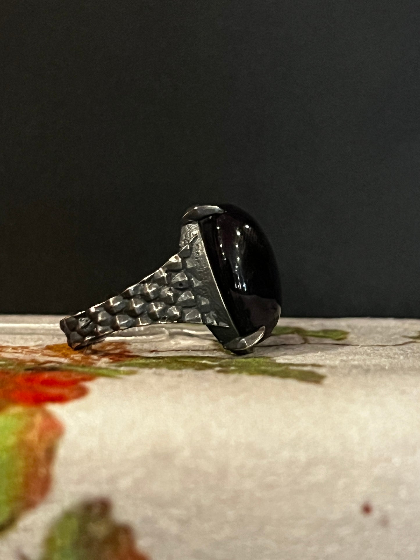 Julian the 2nd Dragon’s Claw Ring with Amethyst