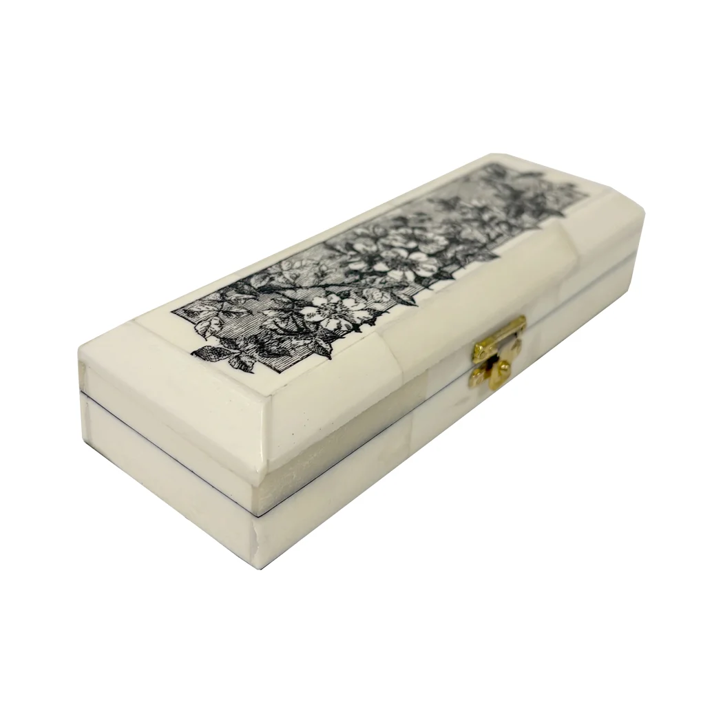 Blooming Rose Ox Bone Box
