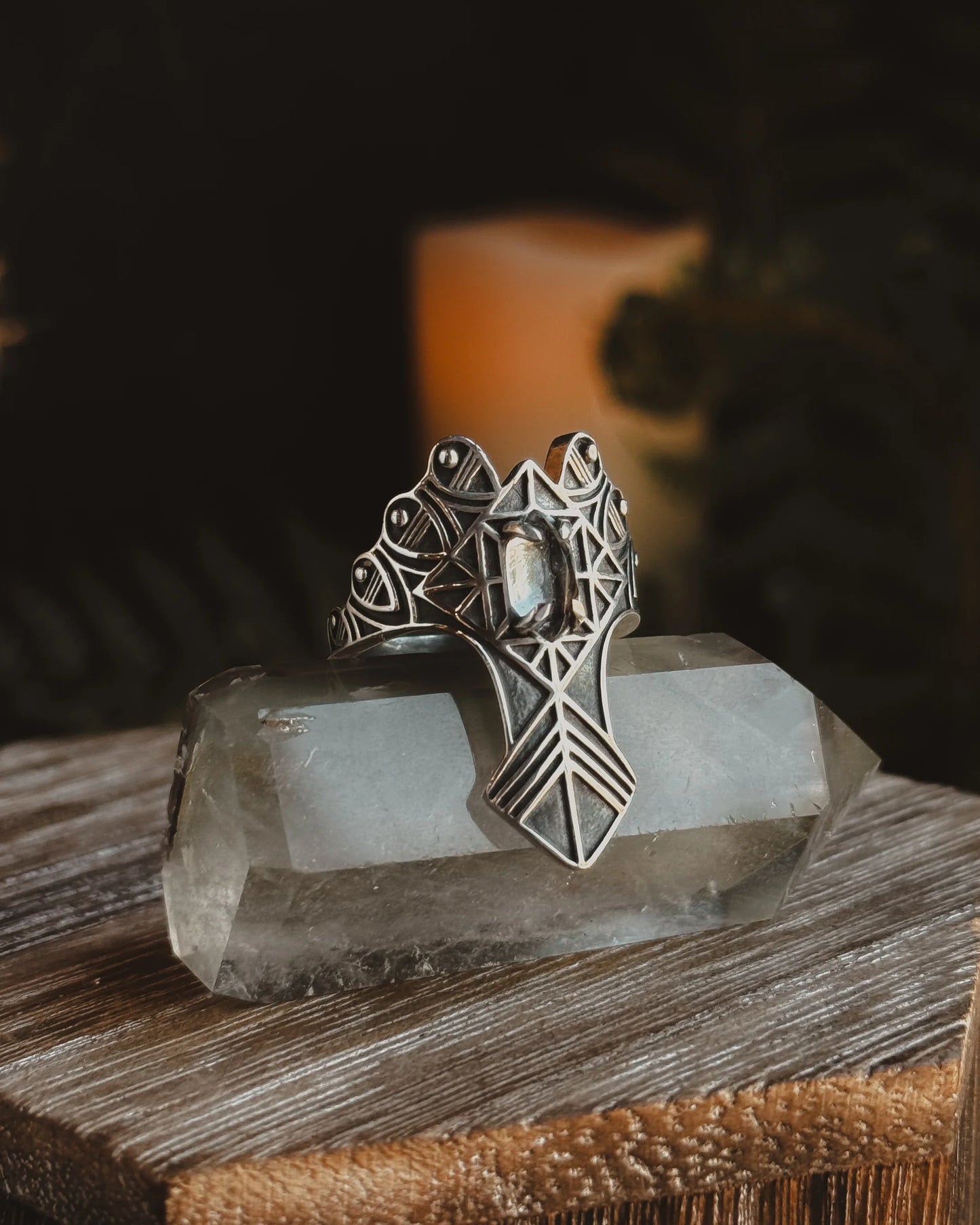 Armored Stargate Ring- Quartz