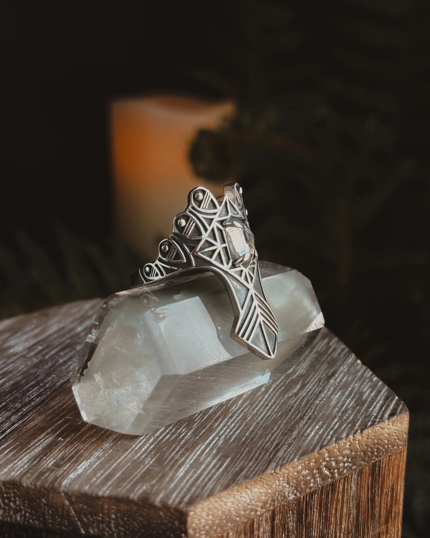 Armored Stargate Ring- Quartz