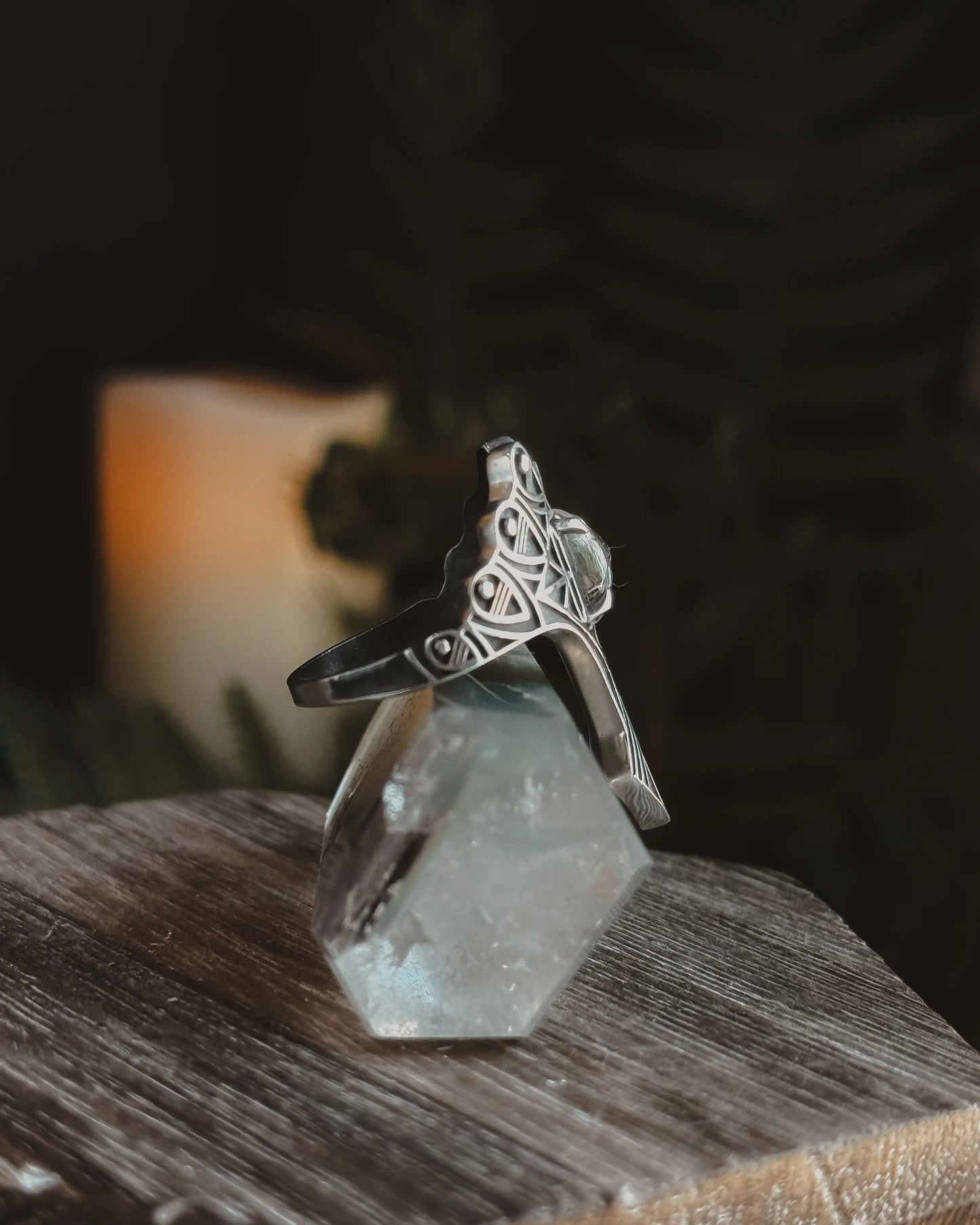 Armored Stargate Ring- Quartz