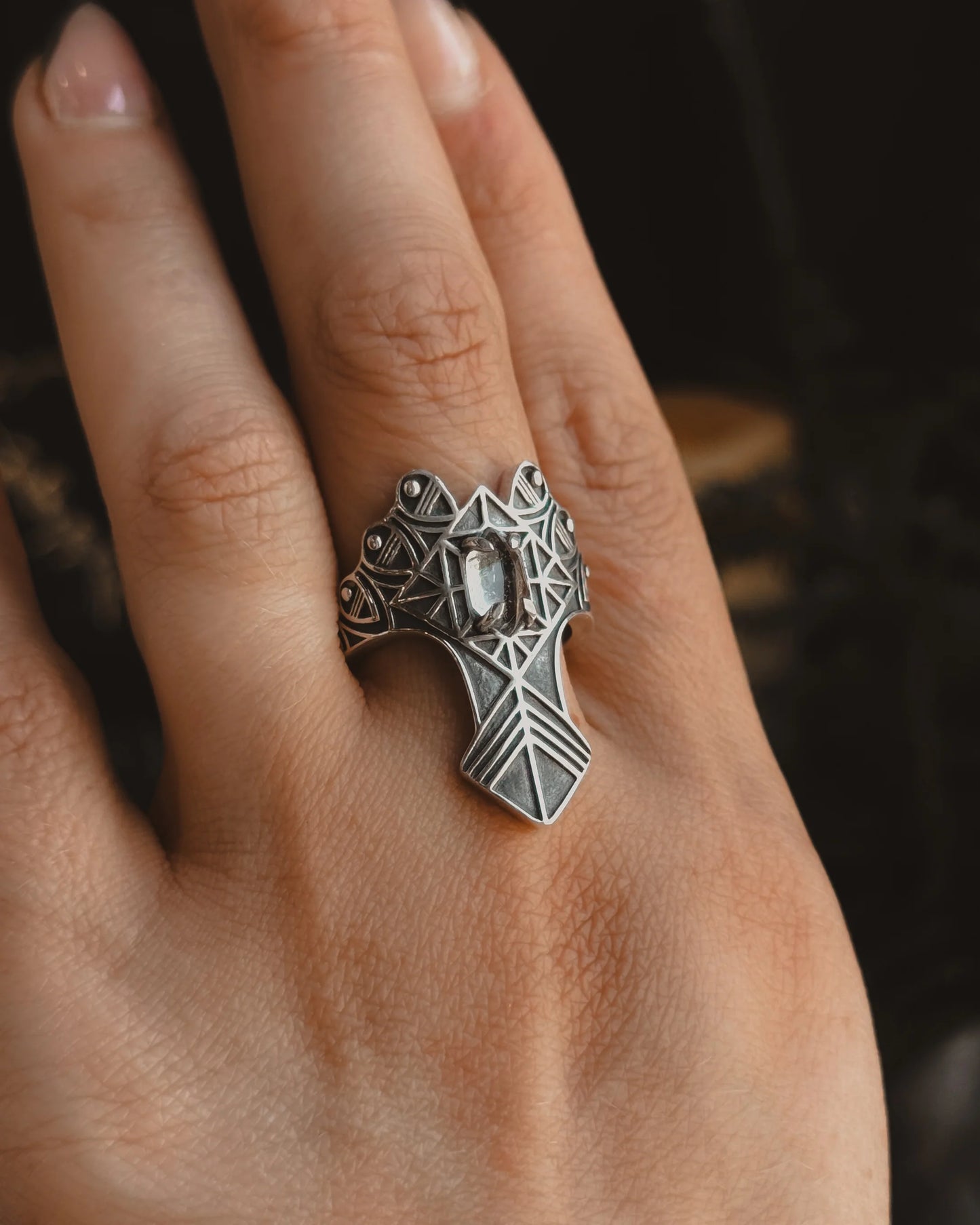 Armored Stargate Ring- Quartz