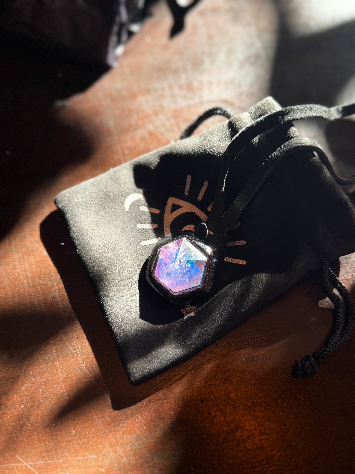 Bowie Hex Rainbow Quartz Talisman Collection by Become Spellbound