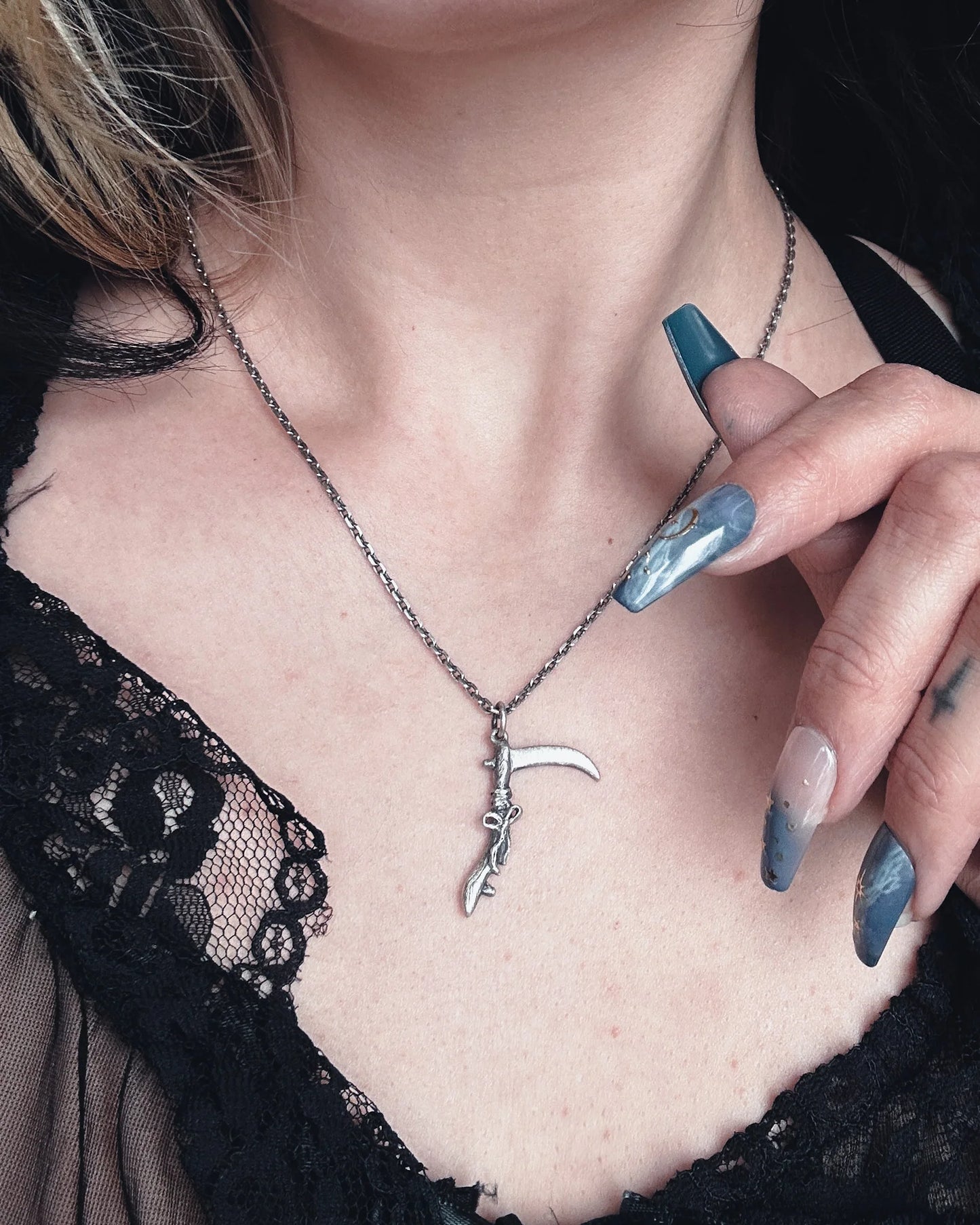 Sweet Scythe Pendant by Uneven x Olivia Faust